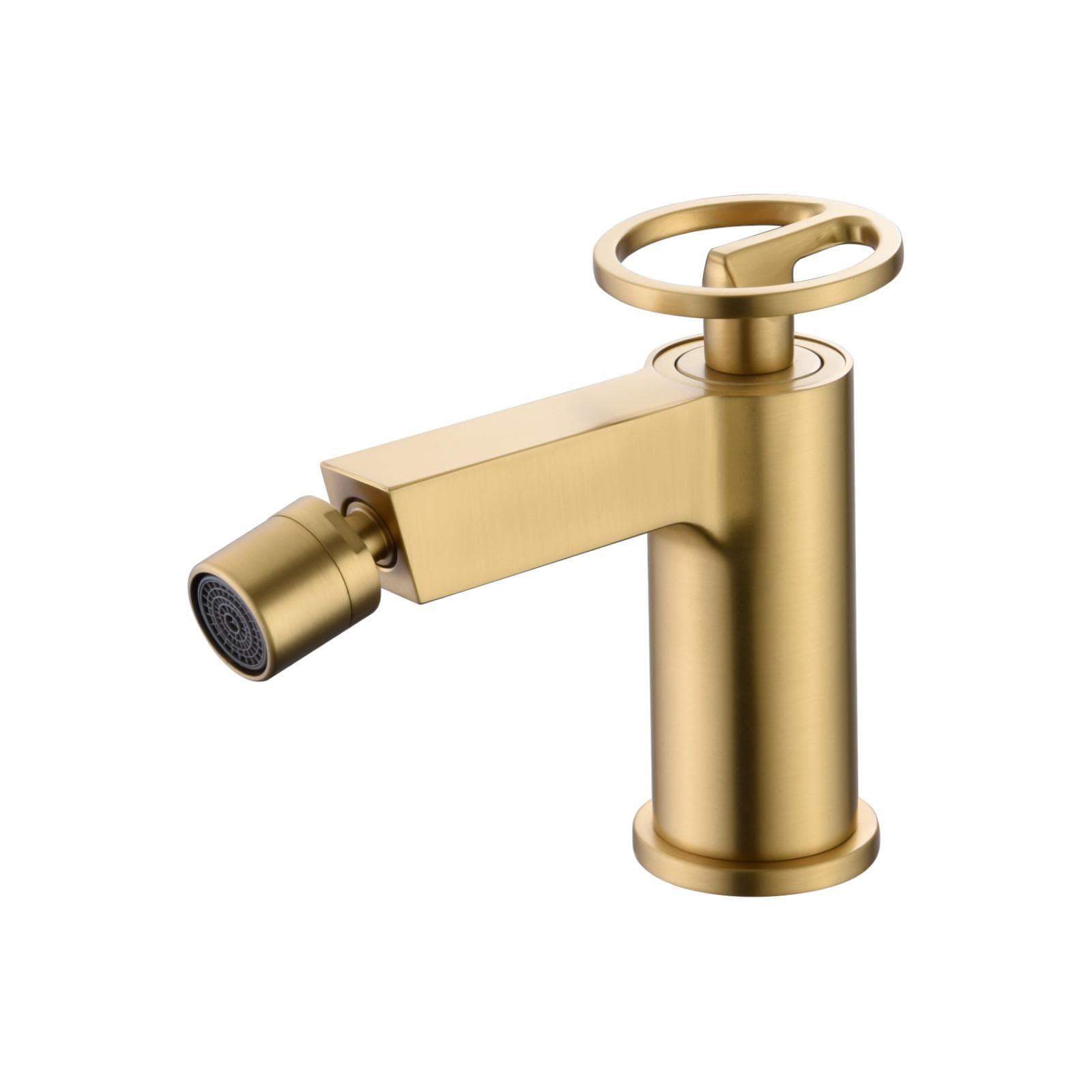 Miscelatore bidet in ottone oro spazzolato - Gorge
