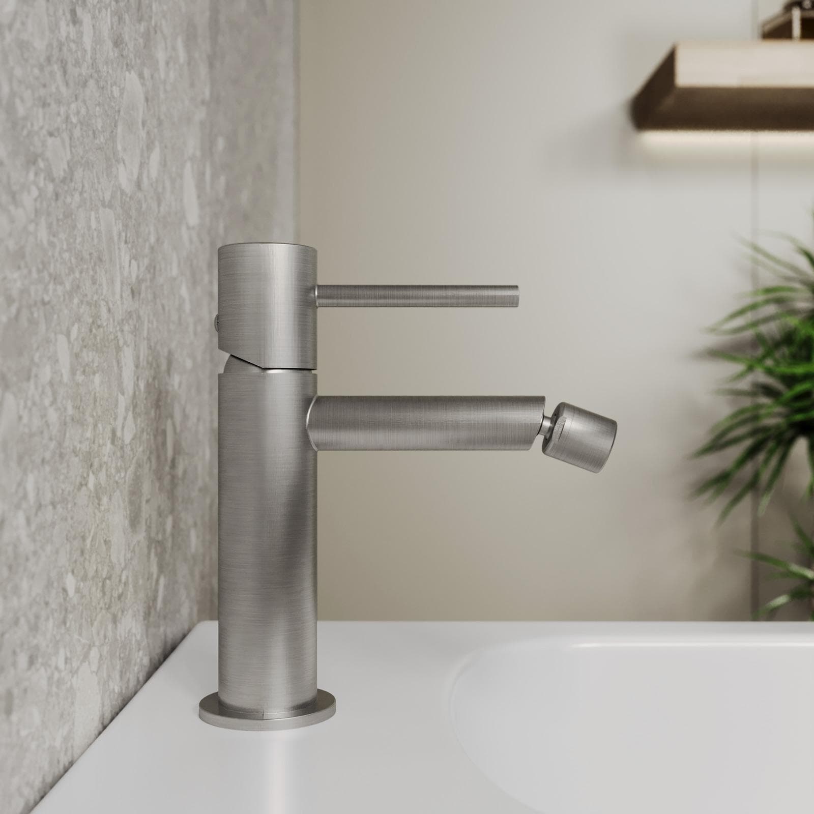 Miscelatore bidet in ottone spazzolato - Oasis