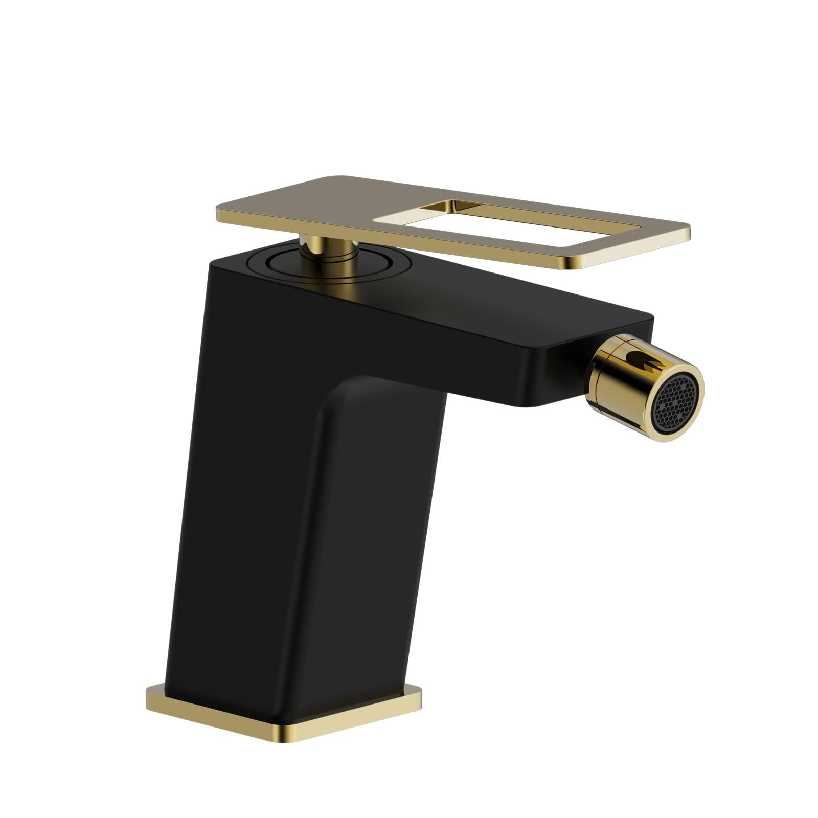 Miscelatore bidet nero e oro - Thano