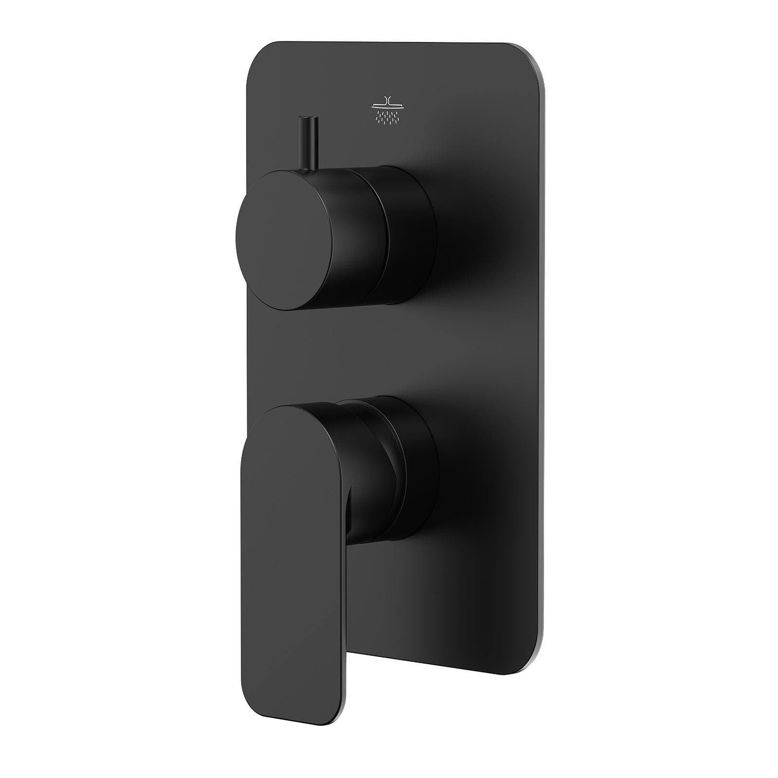 Miscelatore incasso doccia con deviatore nero opaco – Fusion