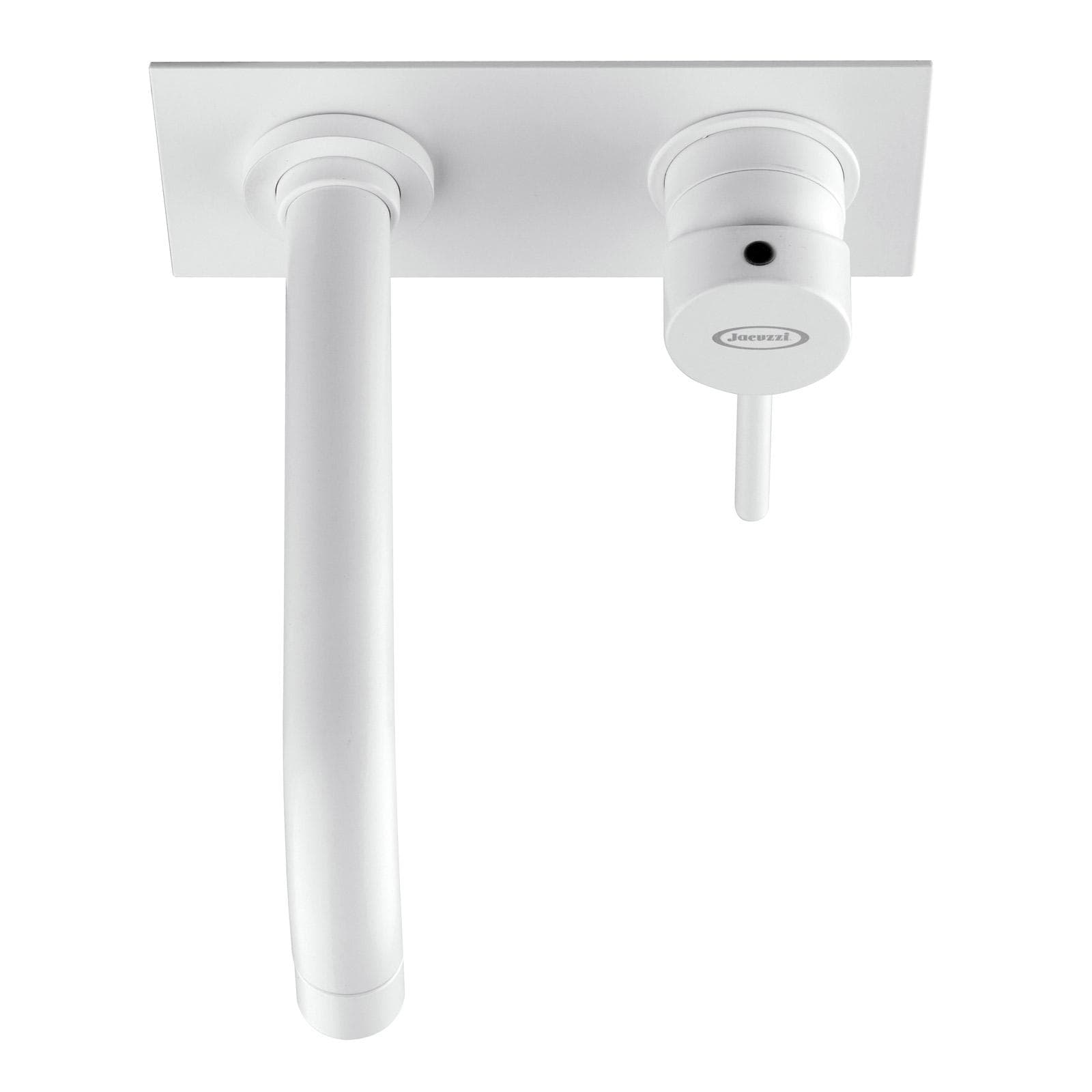 Miscelatore lavabo incasso canna 19 cm bianco opaco - Gun di Jacuzzi - Rubinetteria