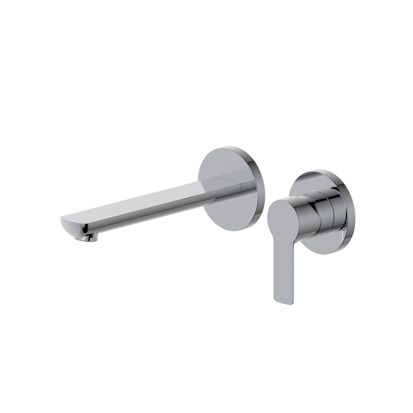Miscelatore lavabo a muro canna 20 cm cromo– Key