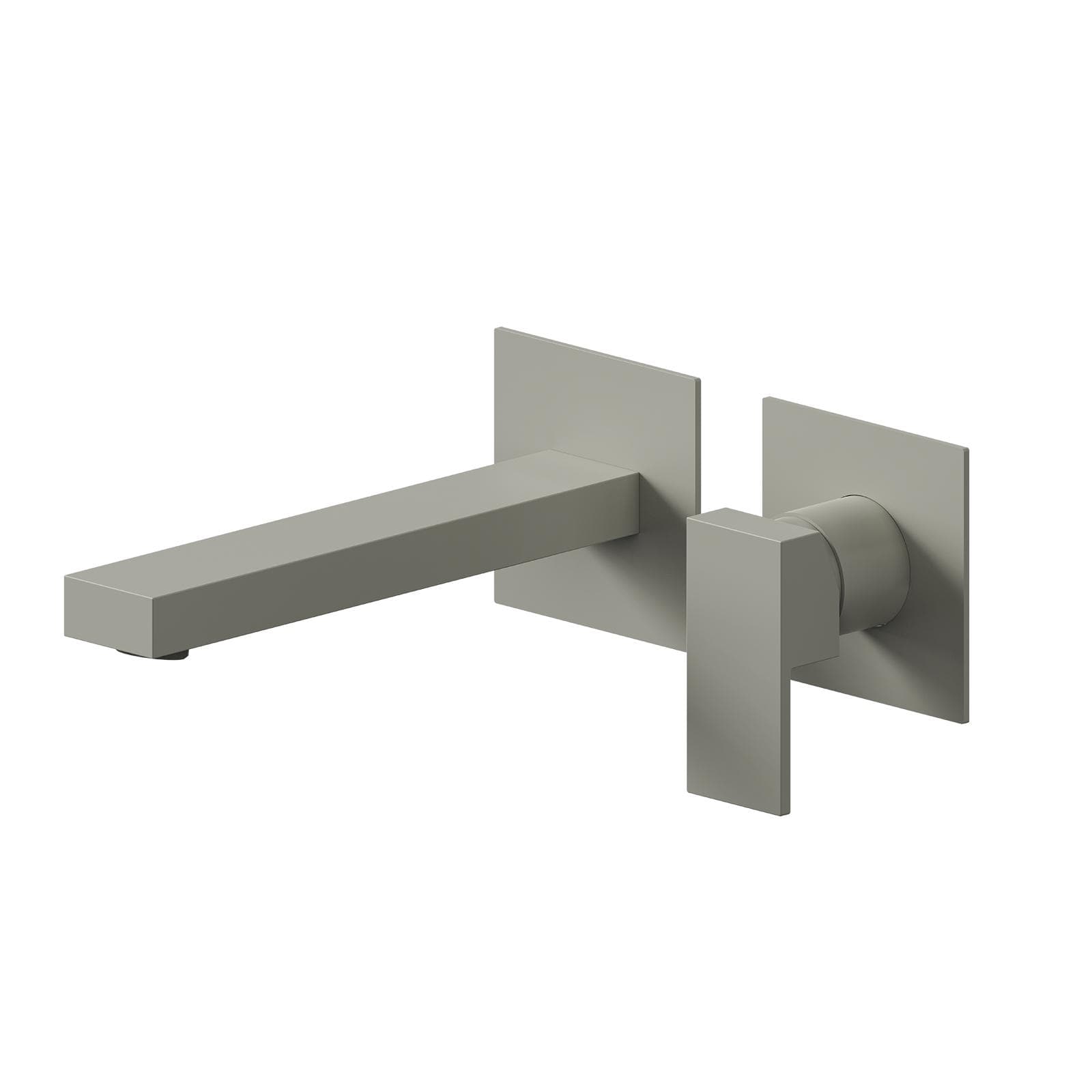 Miscelatore lavabo a muro canna 20 cm fango - Kyria
