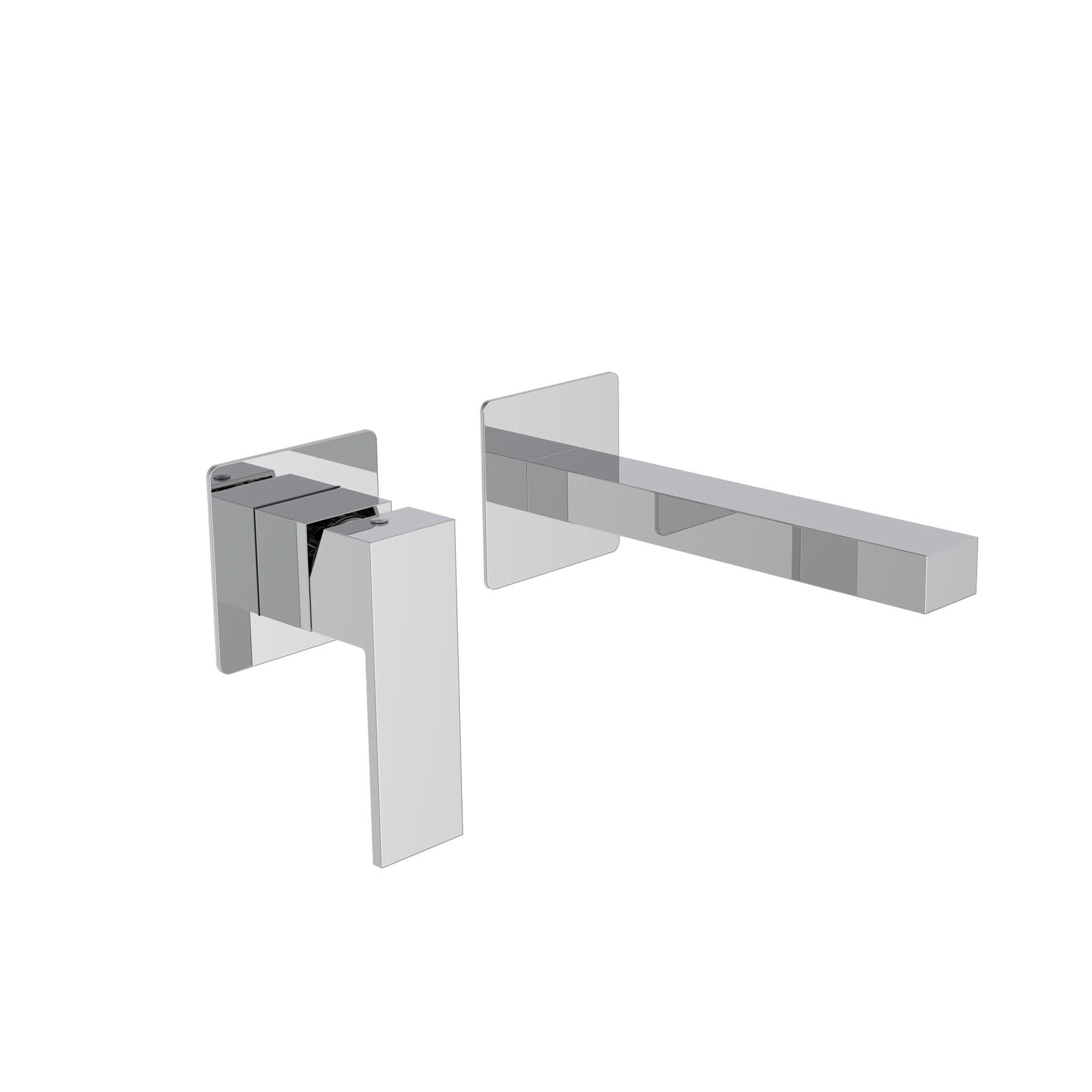 Miscelatore lavabo a muro in ottone cromo - Tiamat