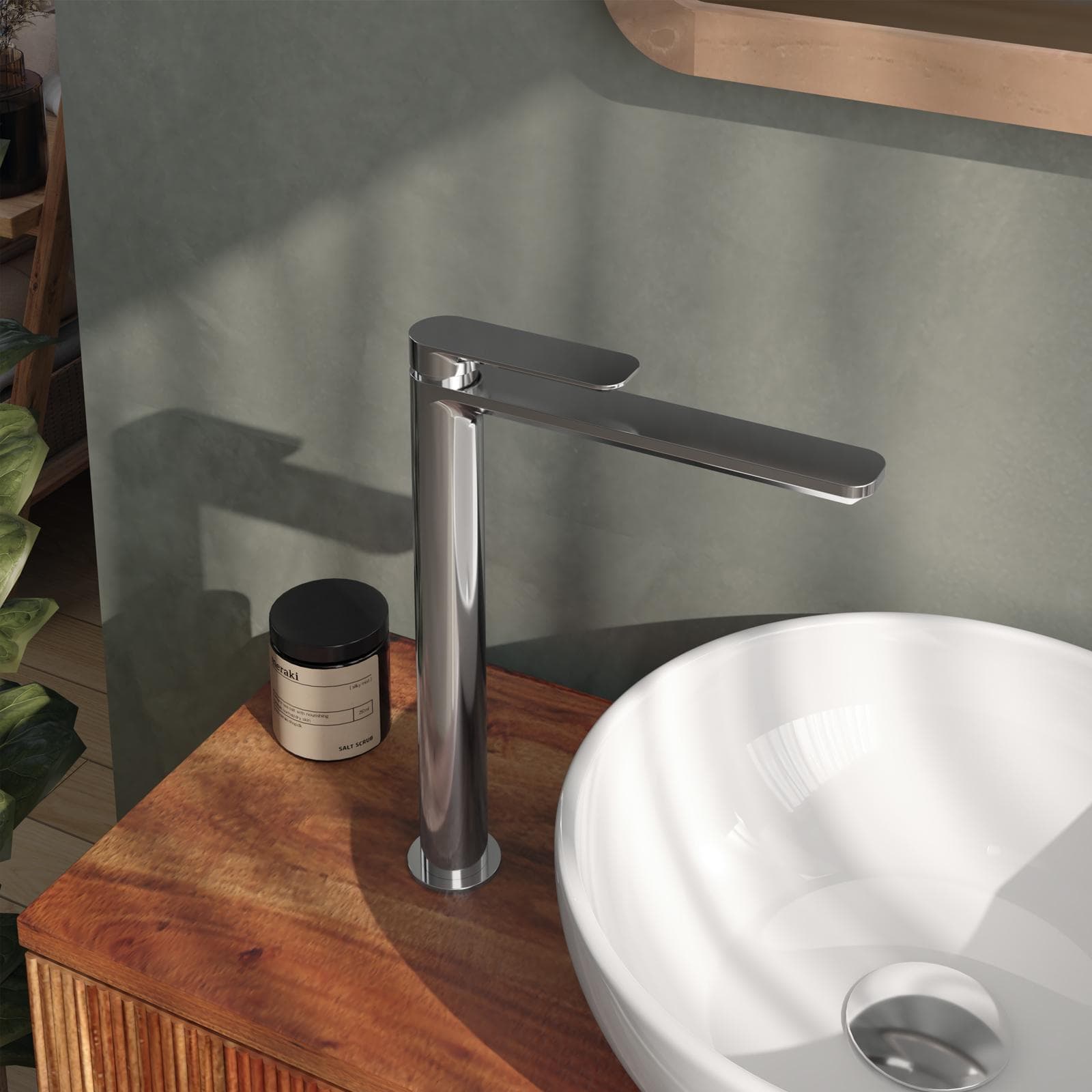 Miscelatore lavabo alto cromo – Fusion