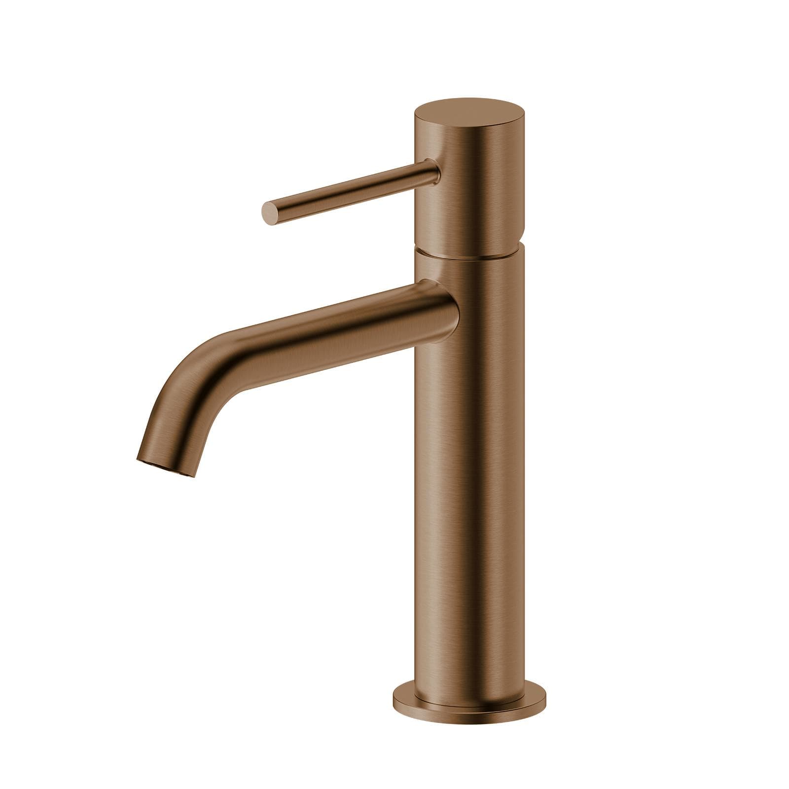 Miscelatore lavabo in ottone bronzo spazzolato anti-impronta - Oasis