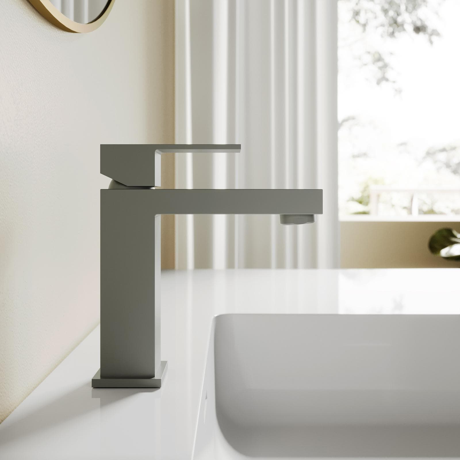 Miscelatore lavabo in ottone fango - Kyria