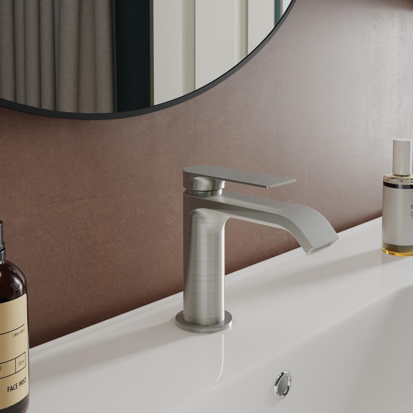 Miscelatore lavabo in ottone spazzolato – Iota