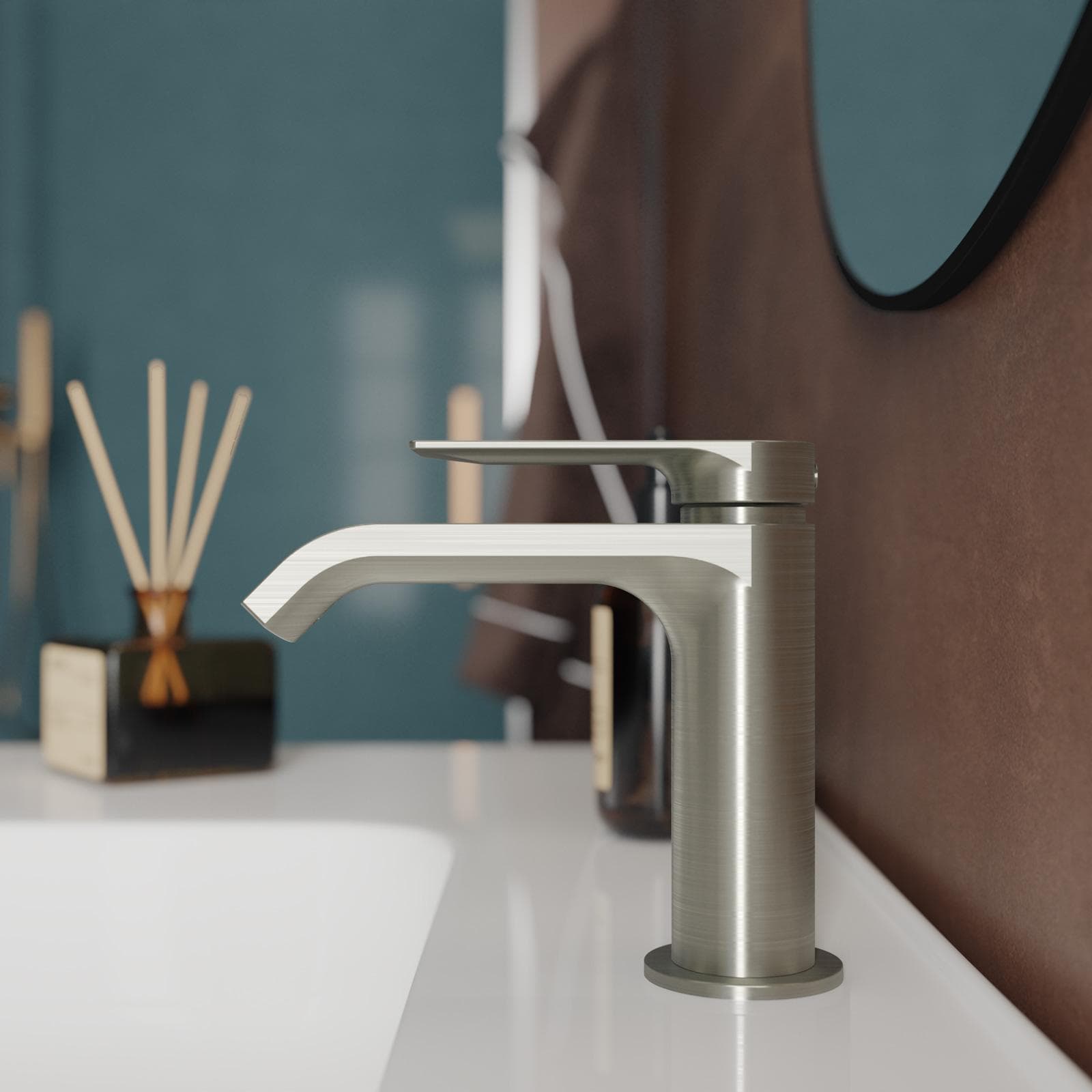 Miscelatore lavabo in ottone spazzolato – Iota