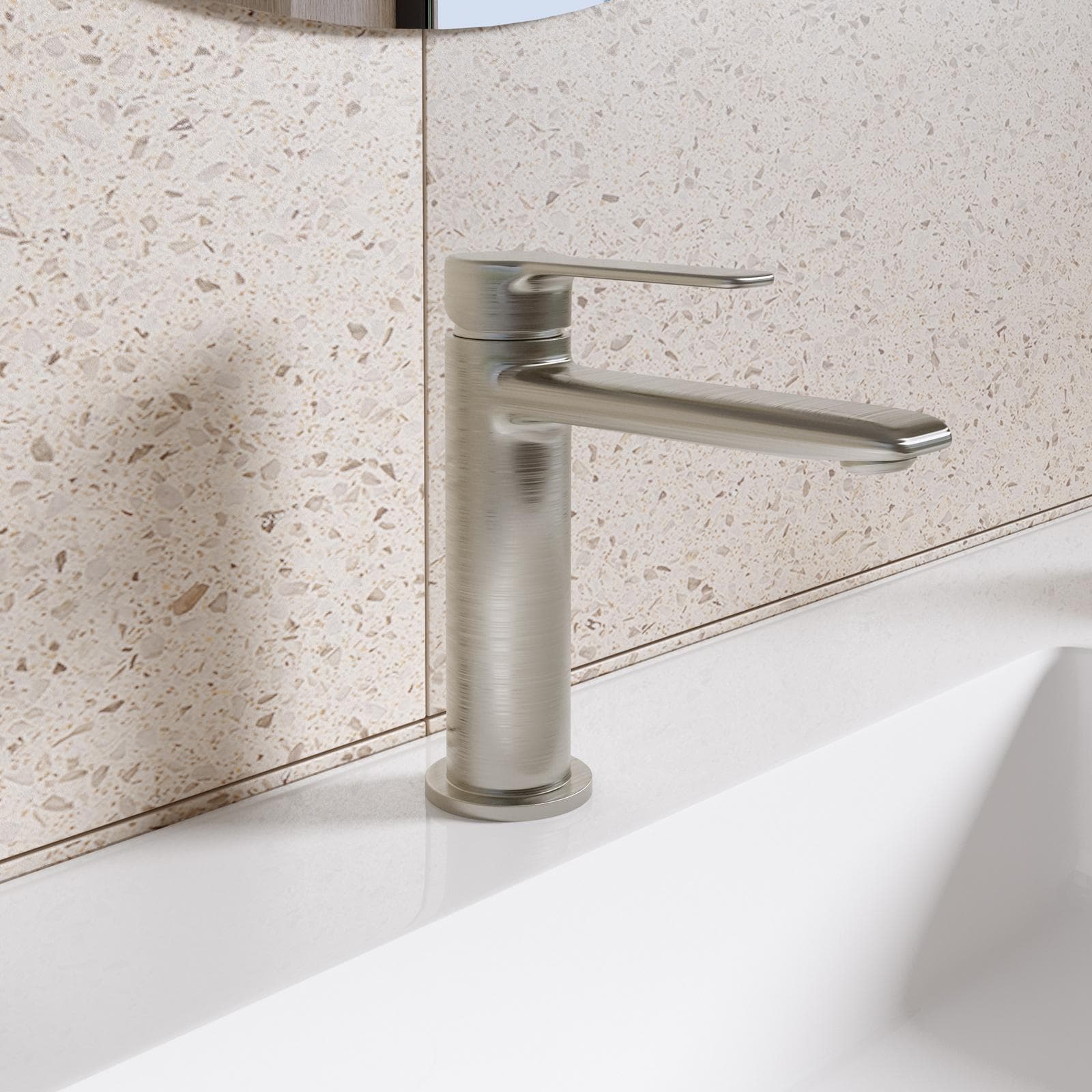 Miscelatore lavabo in ottone spazzolato - Tila