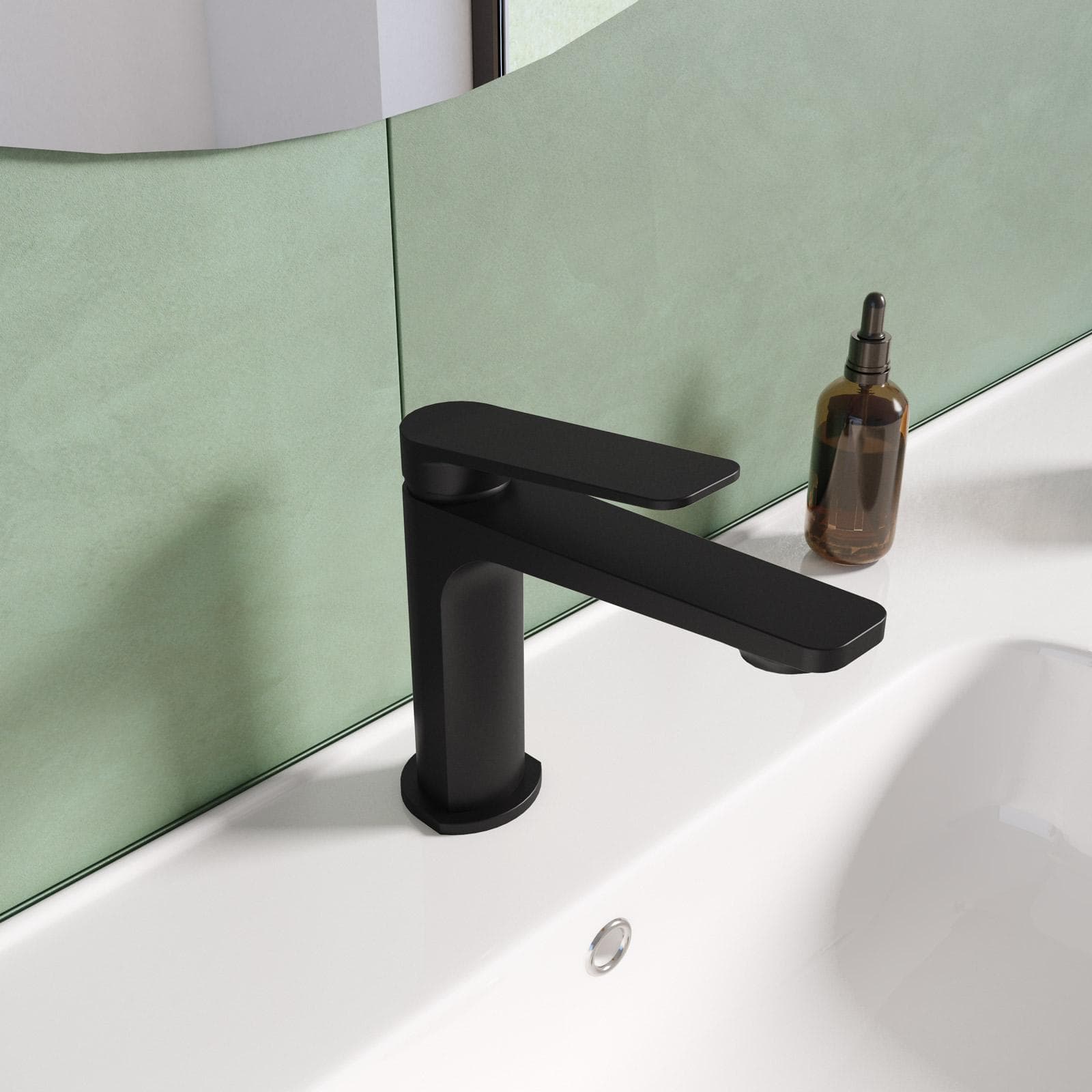 Miscelatore per lavabo in ottone nero opaco - Nocta