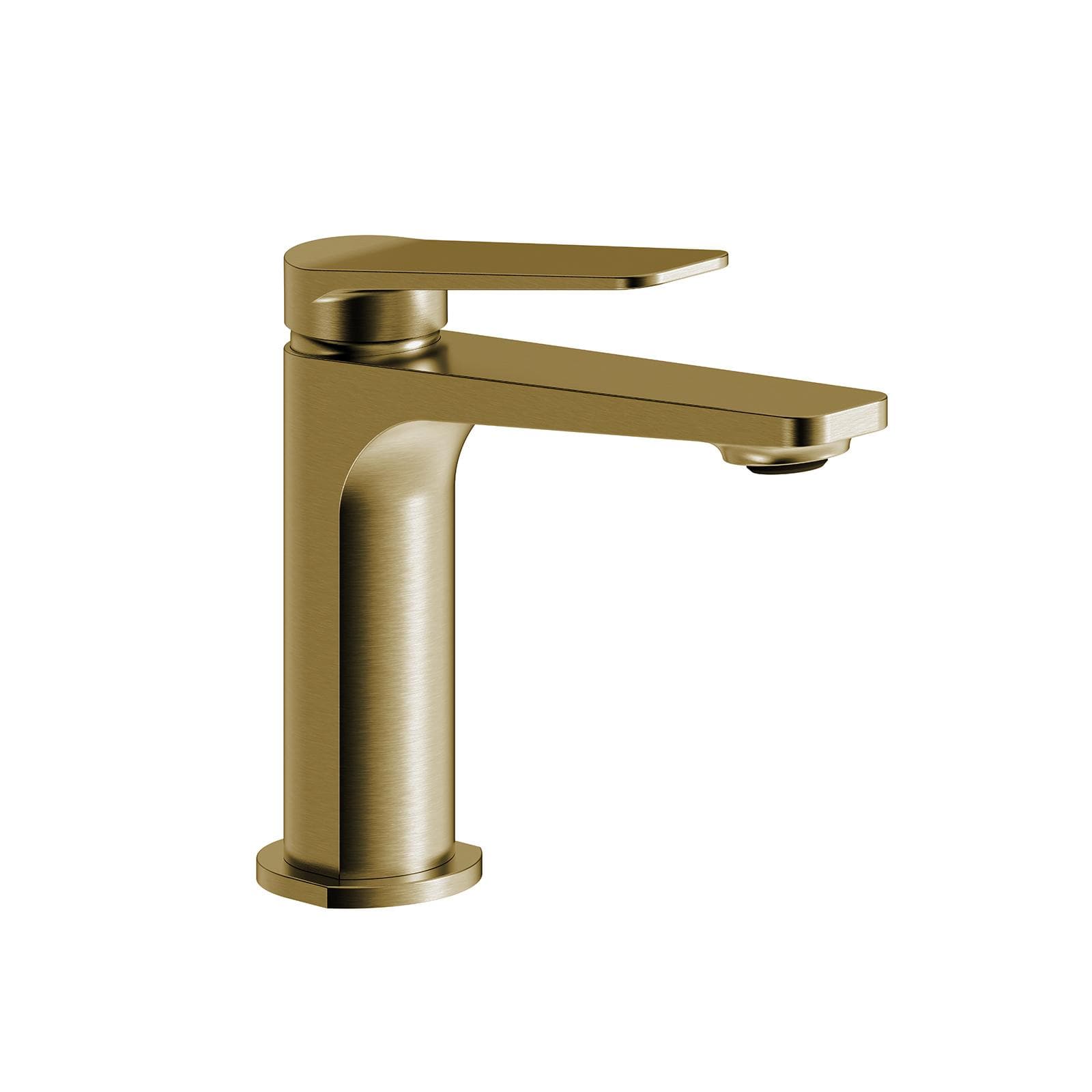 Miscelatore per lavabo in ottone oro spazzolato anti-impronta - Nocta