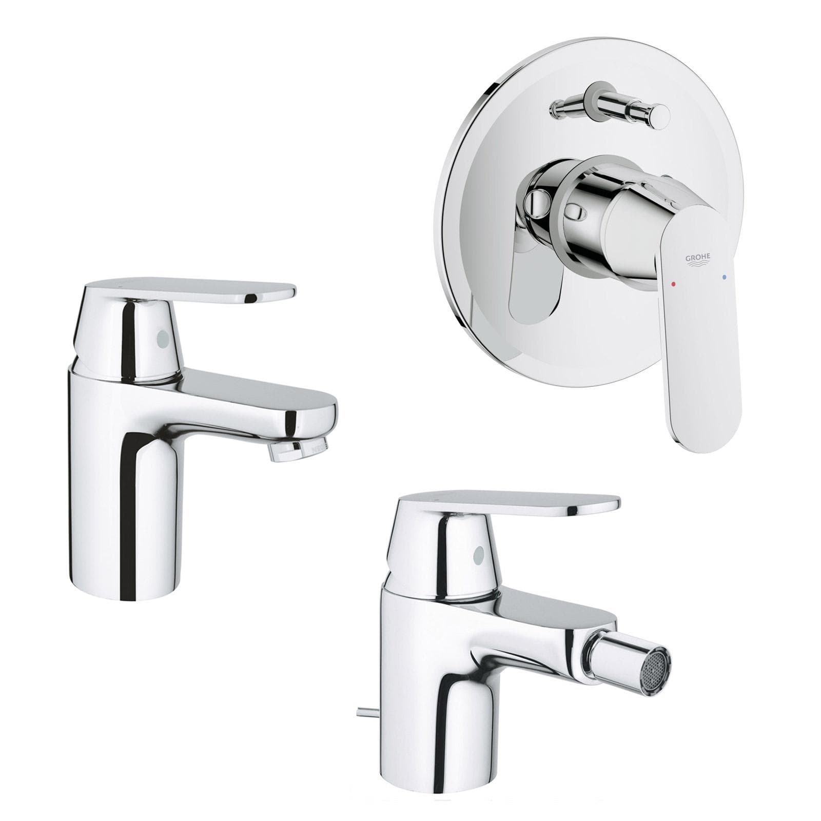 Miscelatori lavabo bidet e doccia 2 uscite GROHE Eurosmart Cosmopolitan