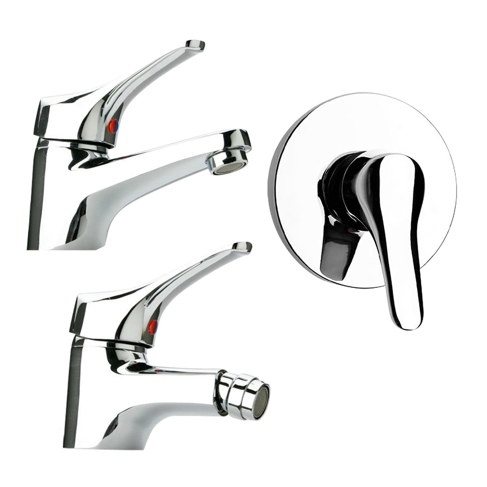 Miscelatori Paini Pilot lavabo bidet e incasso doccia
