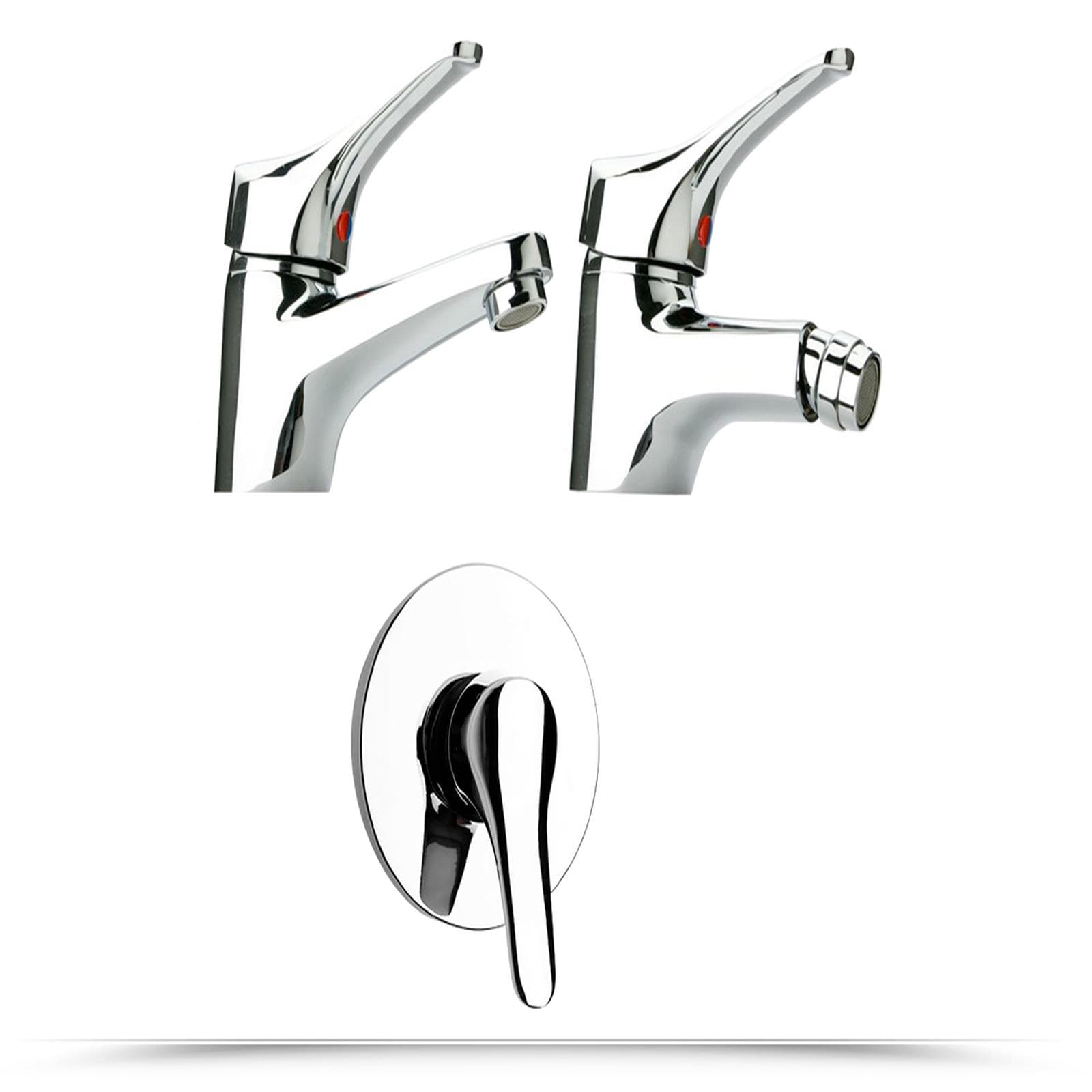 Miscelatori Paini Pilot lavabo bidet e incasso doccia