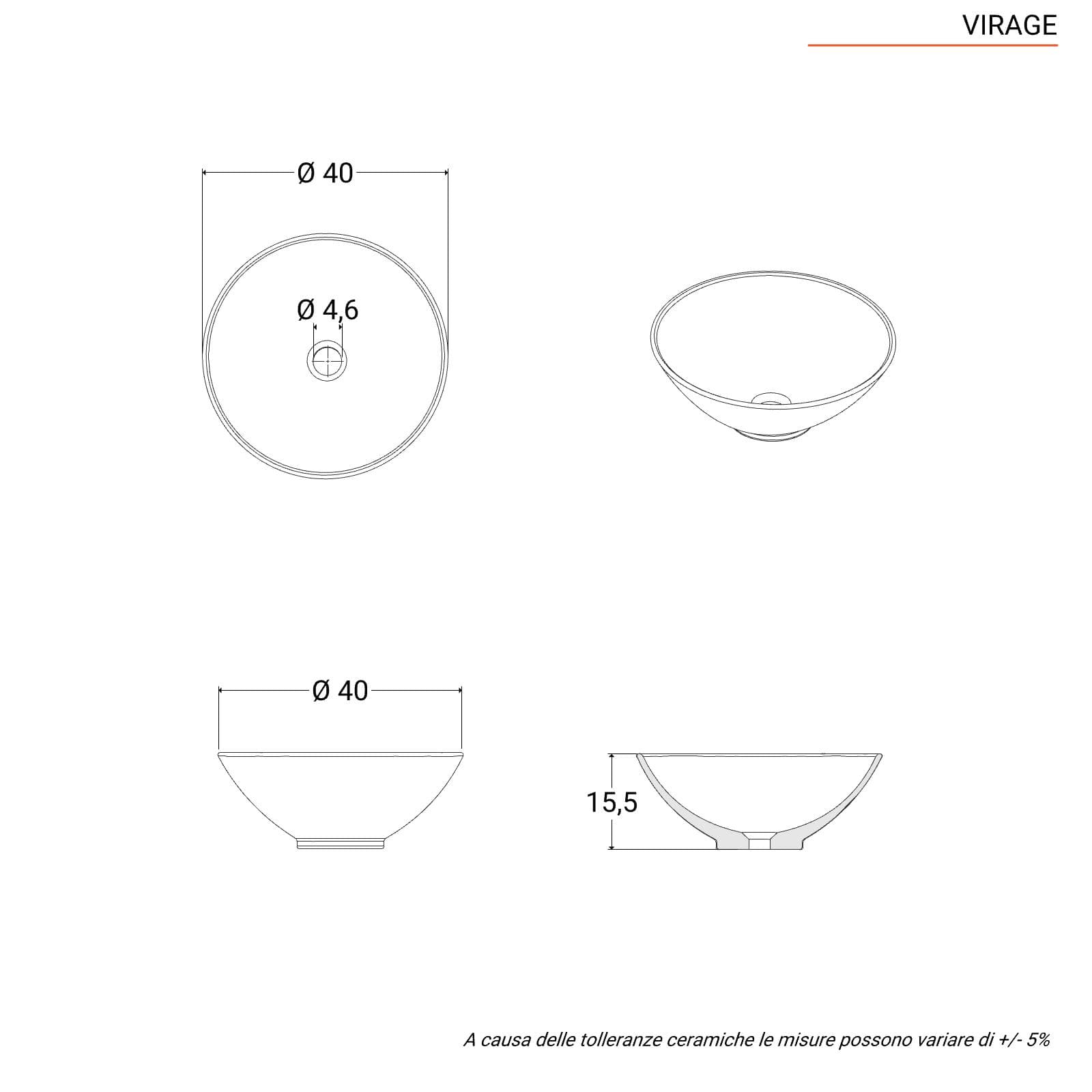 Mobile bagno 40x78 h cm in legno teak con barra portasalviette lavabo e specchio - Delphi