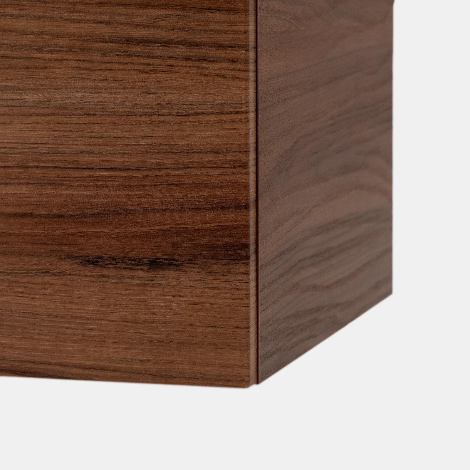 Mobile bagno sospeso 100 cm rovere deciso con top e specchio - Sleek