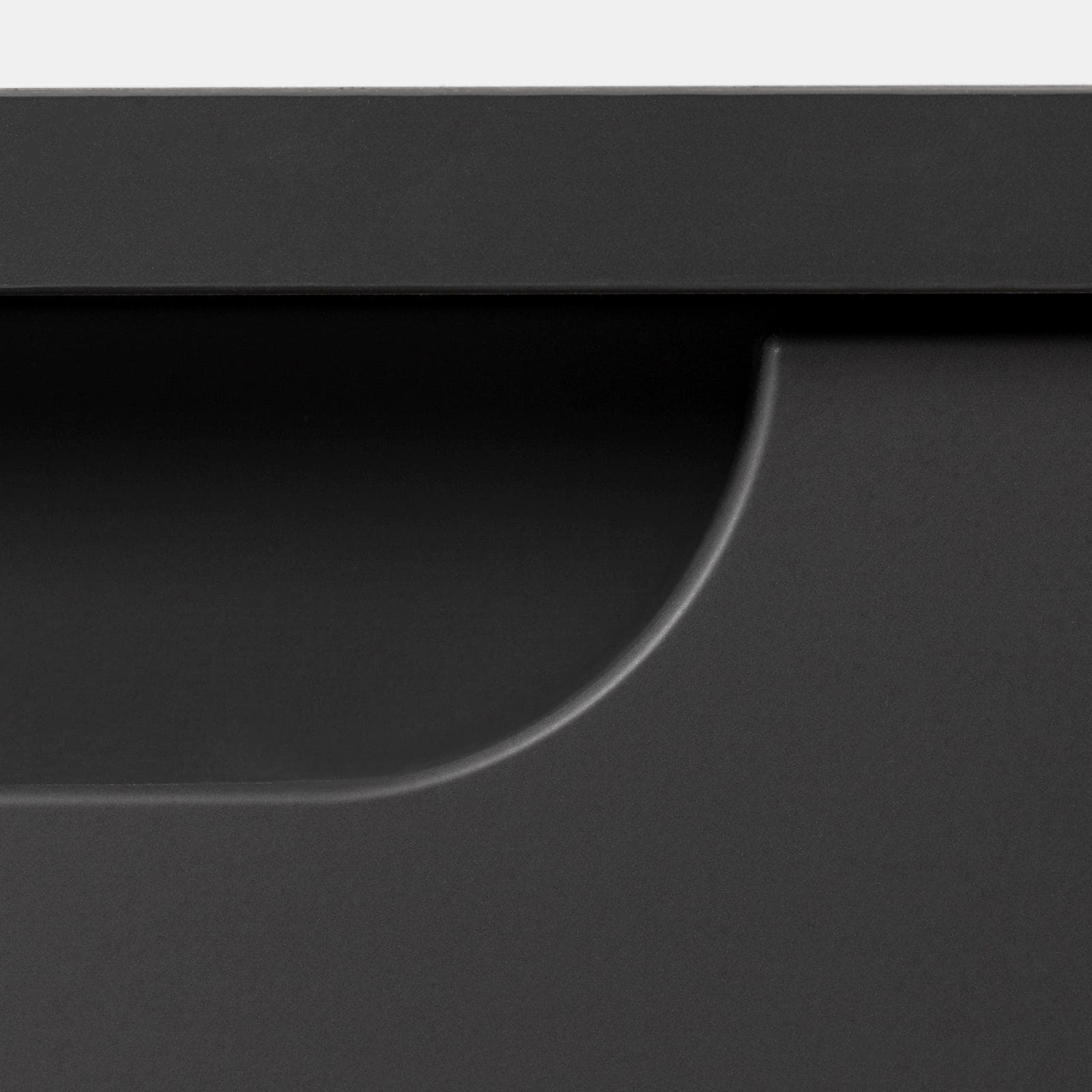 Mobile bagno sospeso 60 cm antracite con top e specchio - Sleek