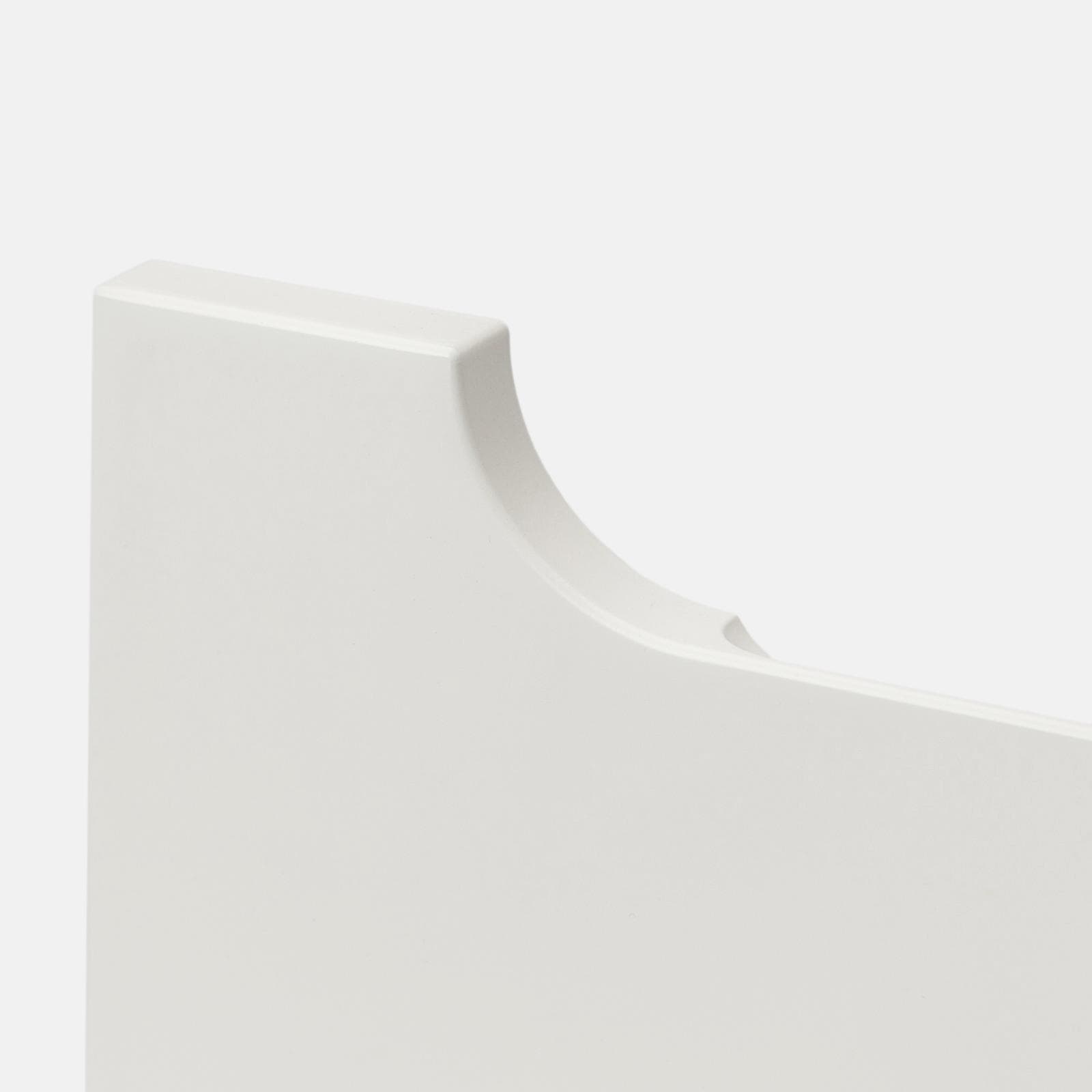 Mobile bagno sospeso 60 cm bianco opaco con top e specchio - Sleek