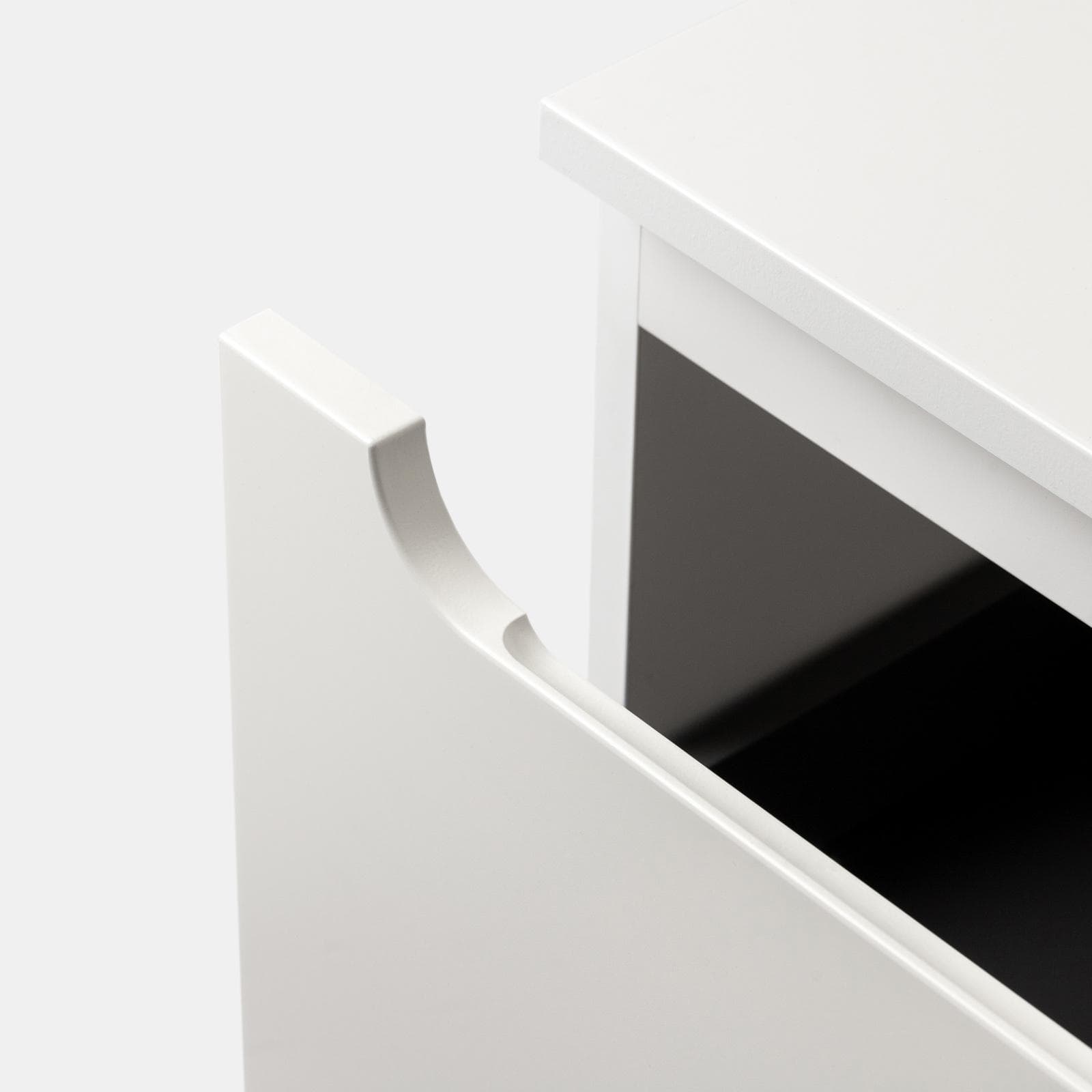 Mobile bagno sospeso 60 cm bianco opaco con top e specchio - Sleek