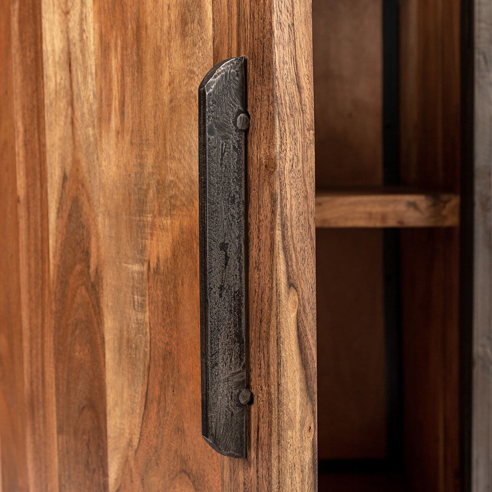 Madia 150x40 cm in legno di acacia e metallo - Freia Acacia