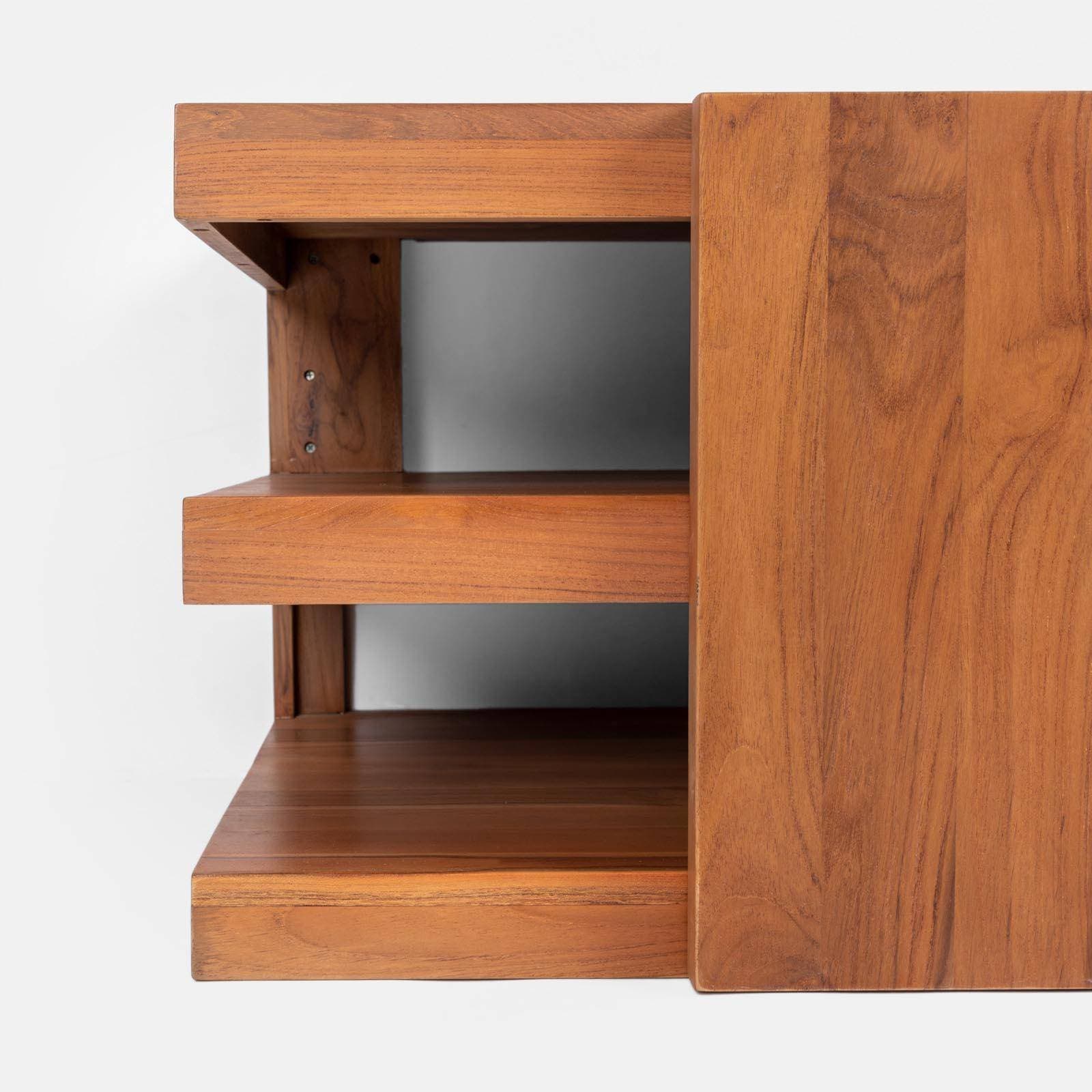 Mobile da bagno sospeso 90 cm in teak - Kuna