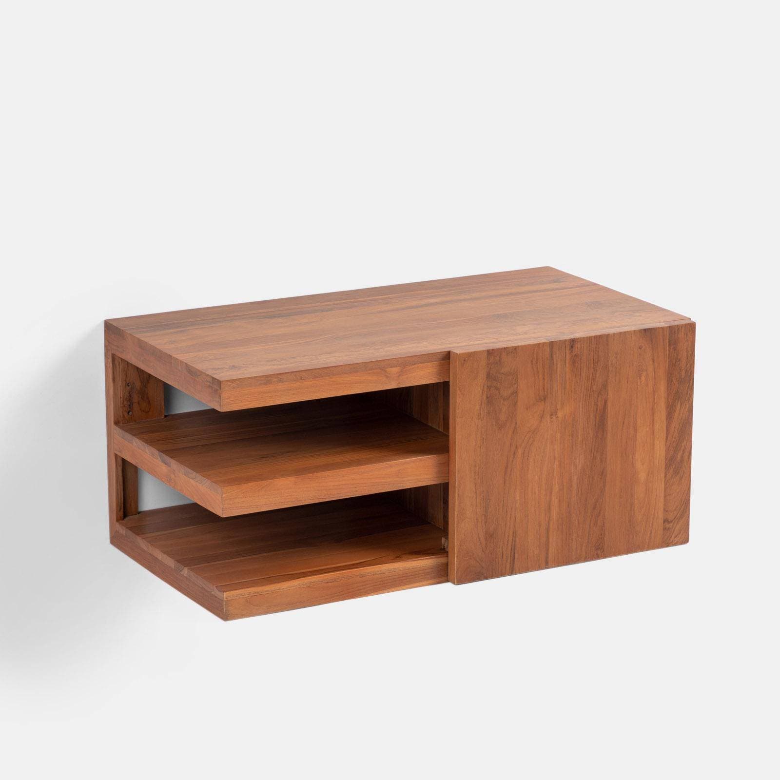 Mobile da bagno sospeso 90 cm in teak - Kuna