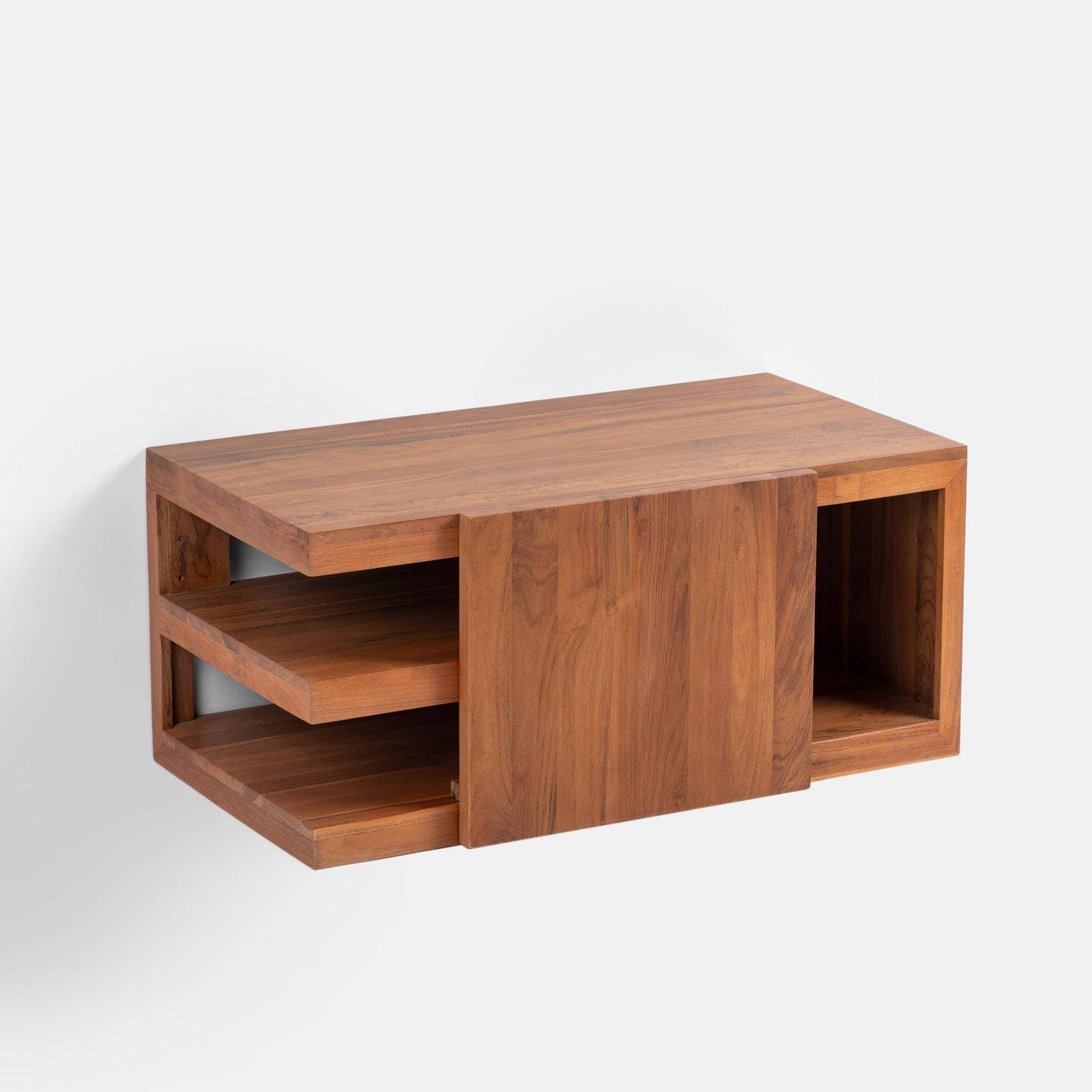 Mobile da bagno sospeso 90 cm in teak - Kuna