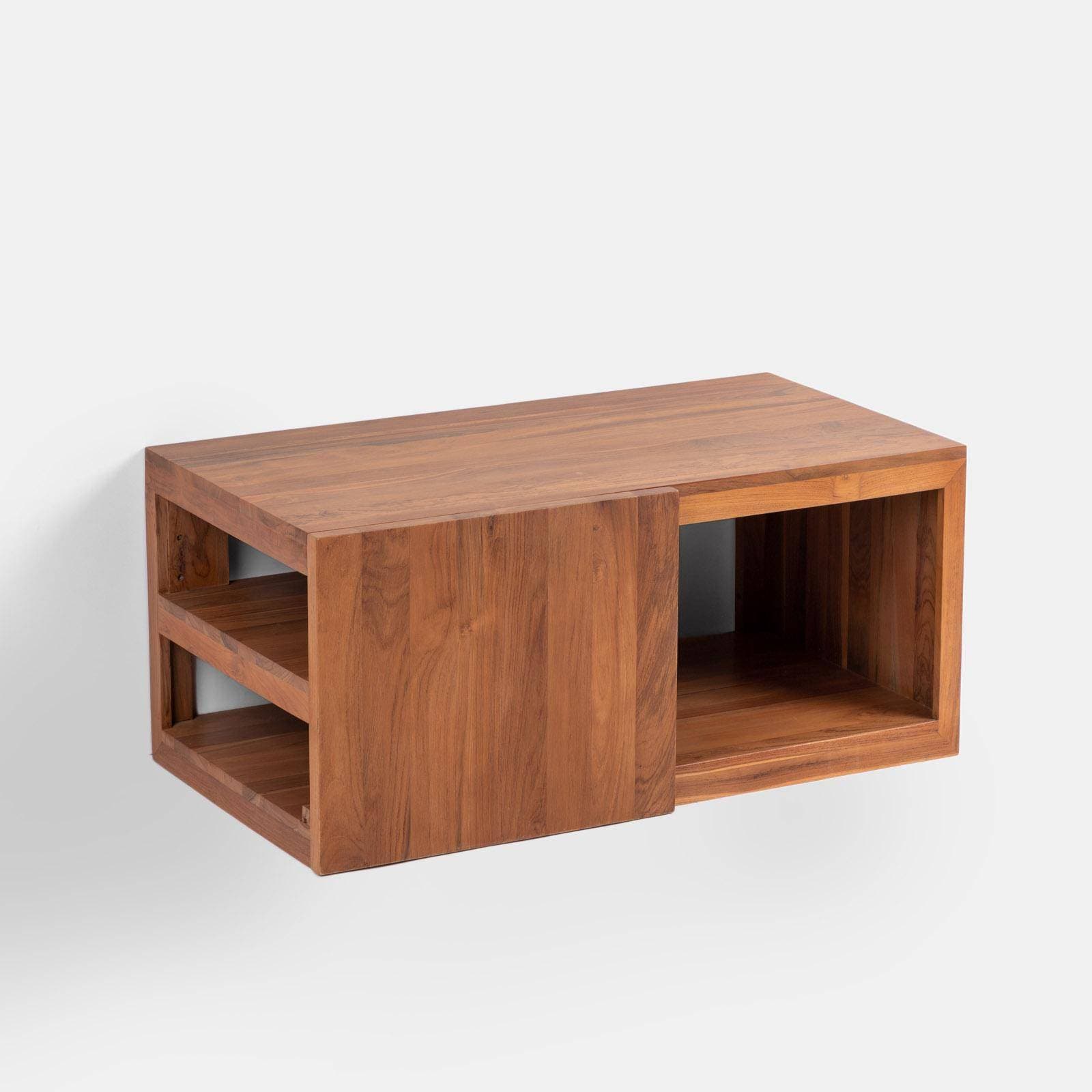 Mobile da bagno sospeso 90 cm in teak - Kuna