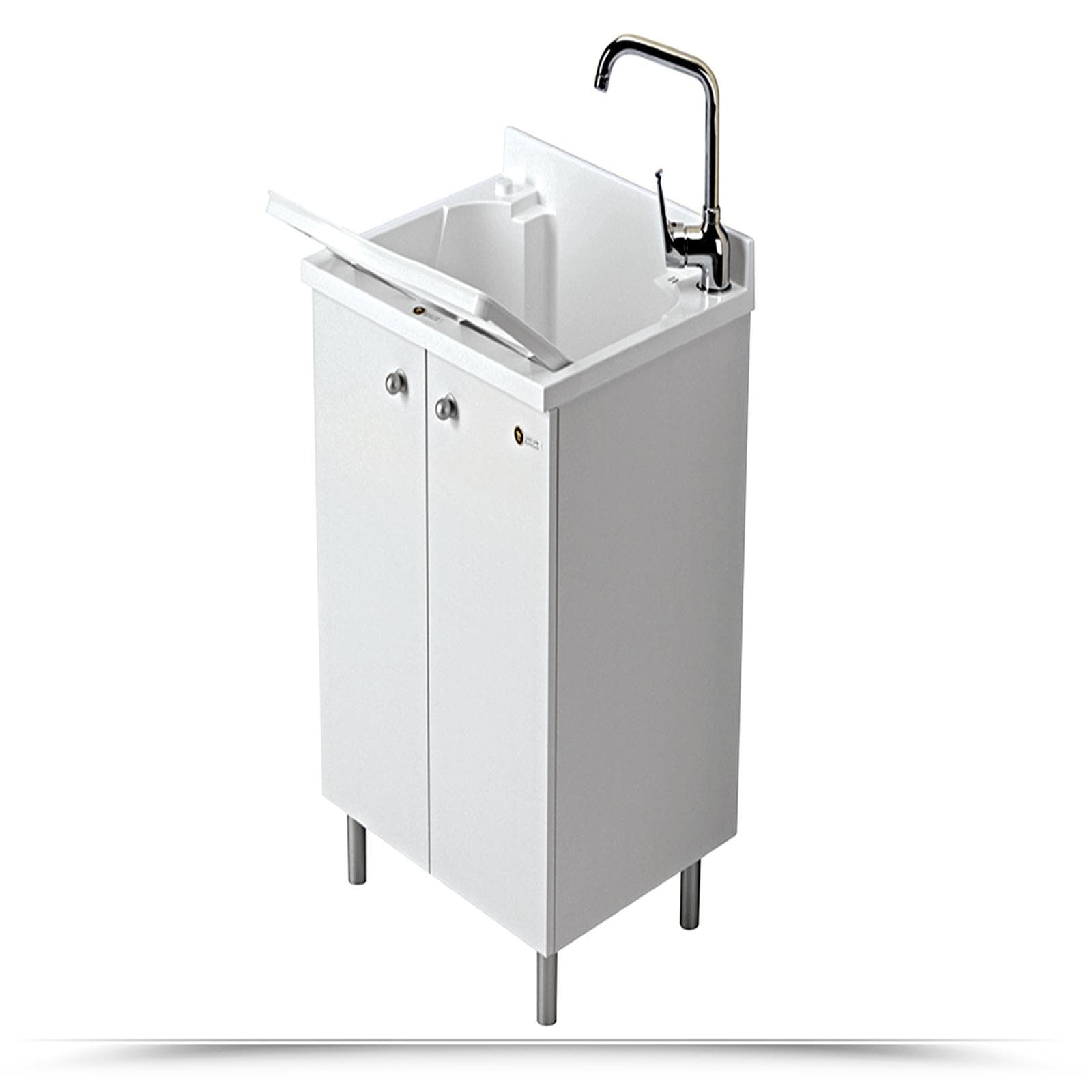 Mobile lavatoio 60x50 cm Montegrappa per interno doppia anta e asselavapanni