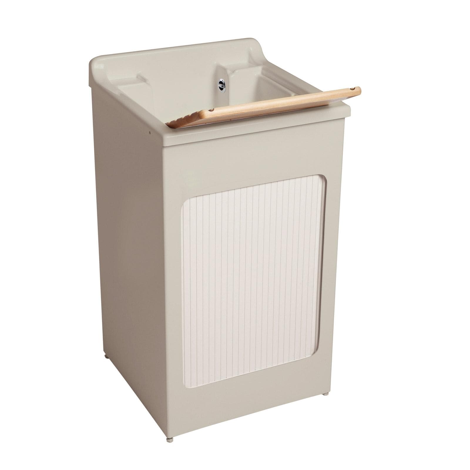 Mobile lavatoio crema Lavacril Colavene 50x50x87h cm con vasca e serranda