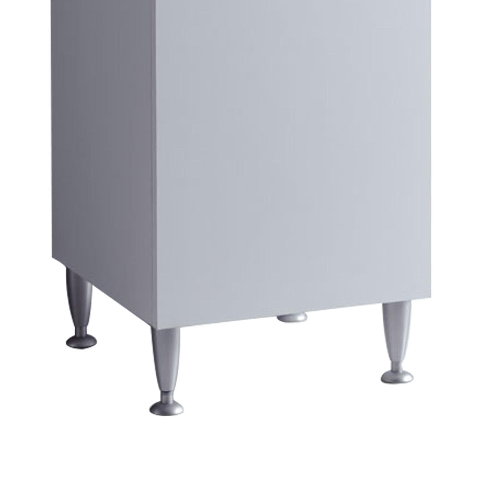 Mobile lavatoio bianco 45x60 cm con vasca in polipropilene asse in legno e kit di scarico acqua