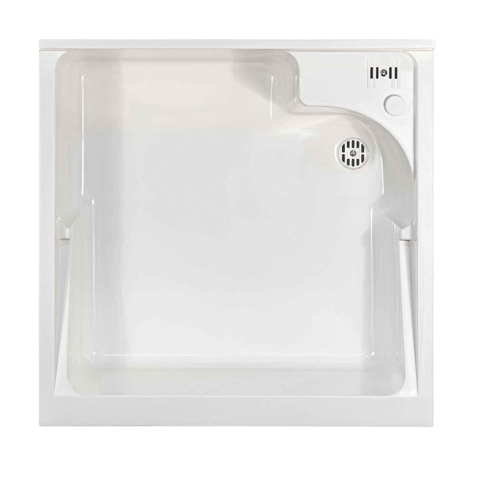 Mobile lavatoio con doppia anta e con vasca in termoplastico linea Edilla Montegrappa 60x60x85h cm