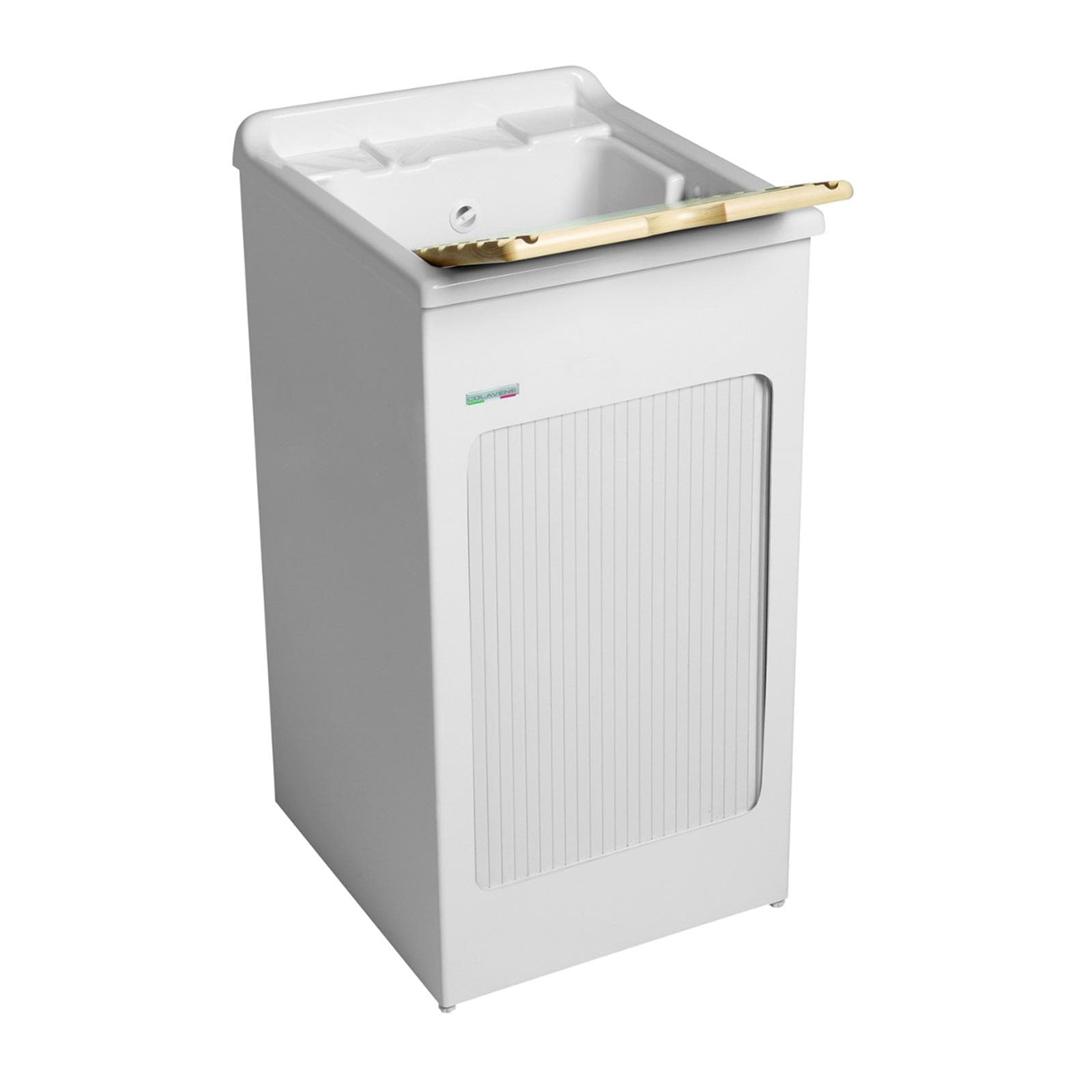 Mobile lavatoio Lavacril Colavene 50x50x87h cm con vasca e serranda laterale a scomparsa