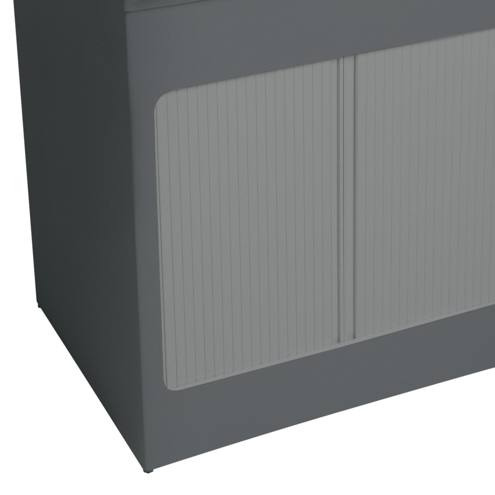 Mobile lavatoio Lavacril Colavene grigio 80x60x84h cm con doppia vasca e serrandina