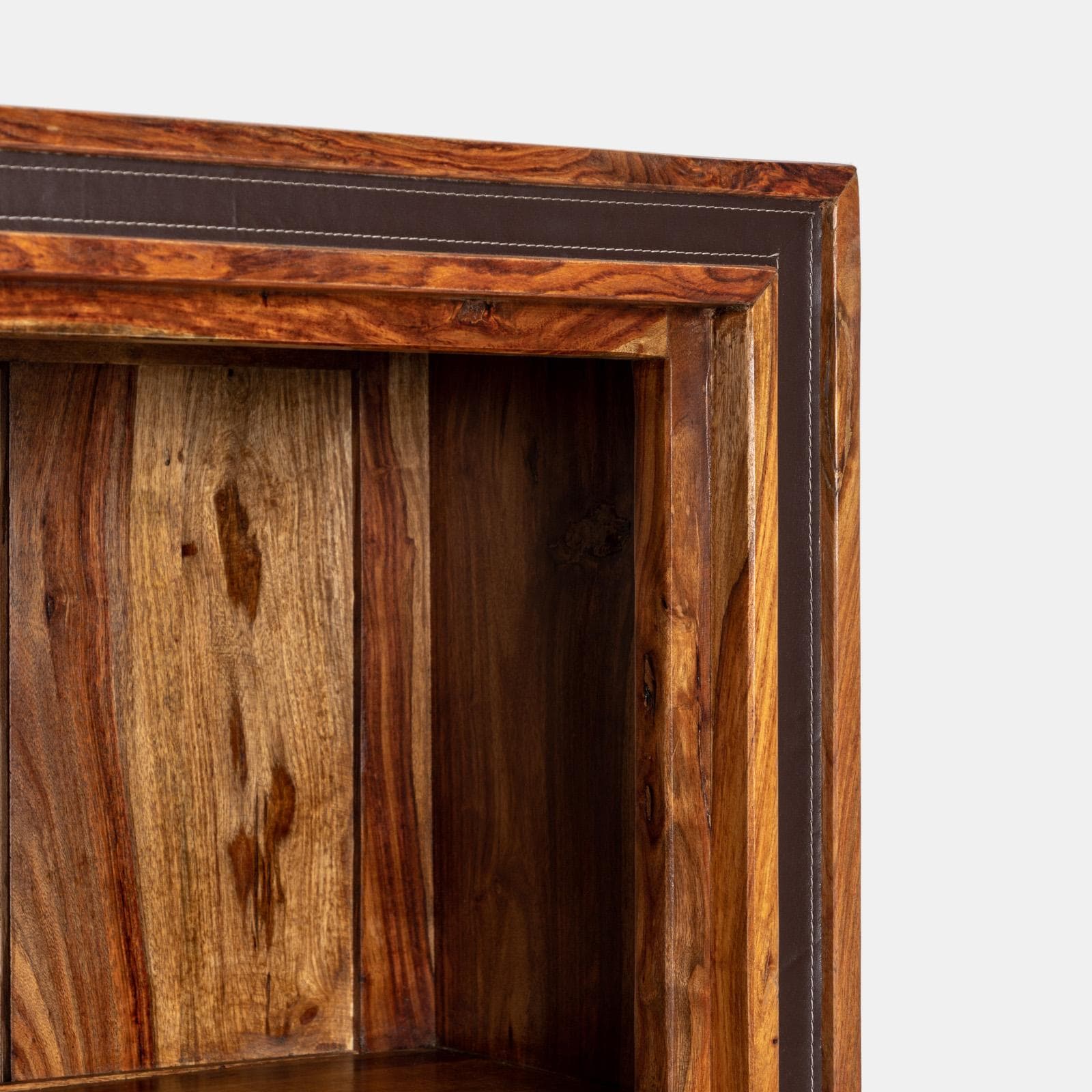 Mobile portabottiglie in legno con 1 cassetto - Freia Sheesham