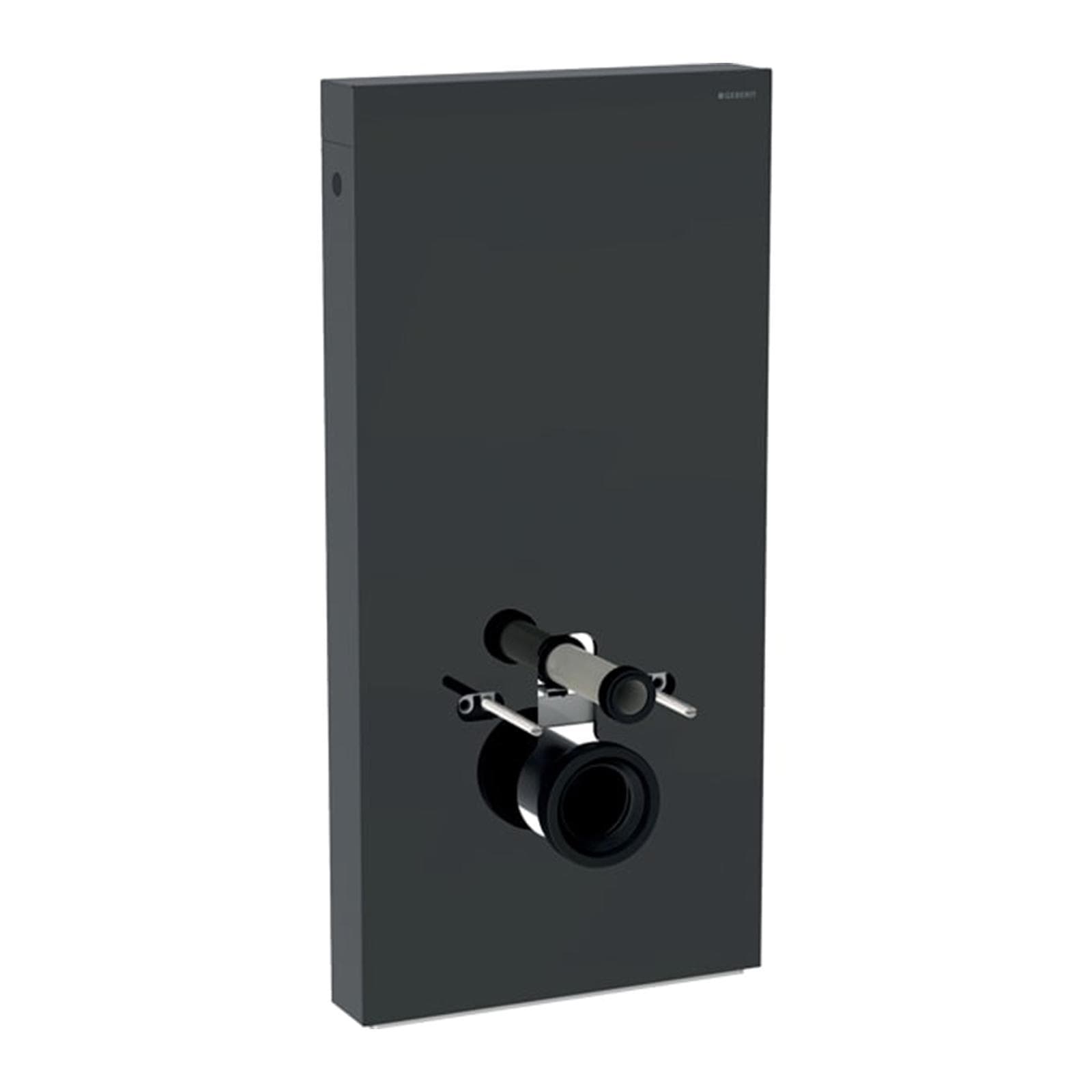 Modulo sanitari per wc sospeso 48x101h cm in vetro lava nero - Geberit