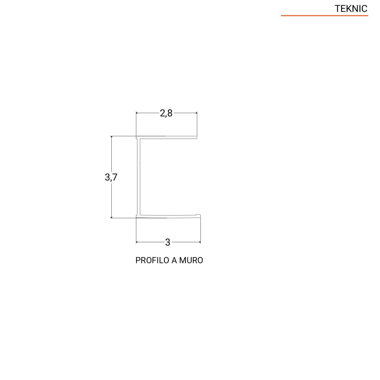 Box doccia nicchia 160 cm scorrevole verso sx 3 ante anticalcare opaco e profilo cromo 195h - Teknic