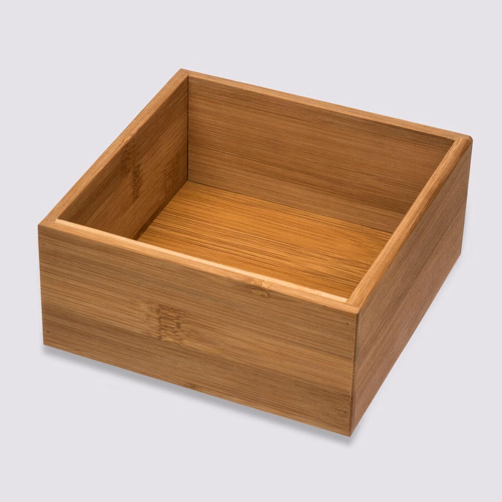 Organizer 15x15 cm in legno di bambù naturale - Ethel