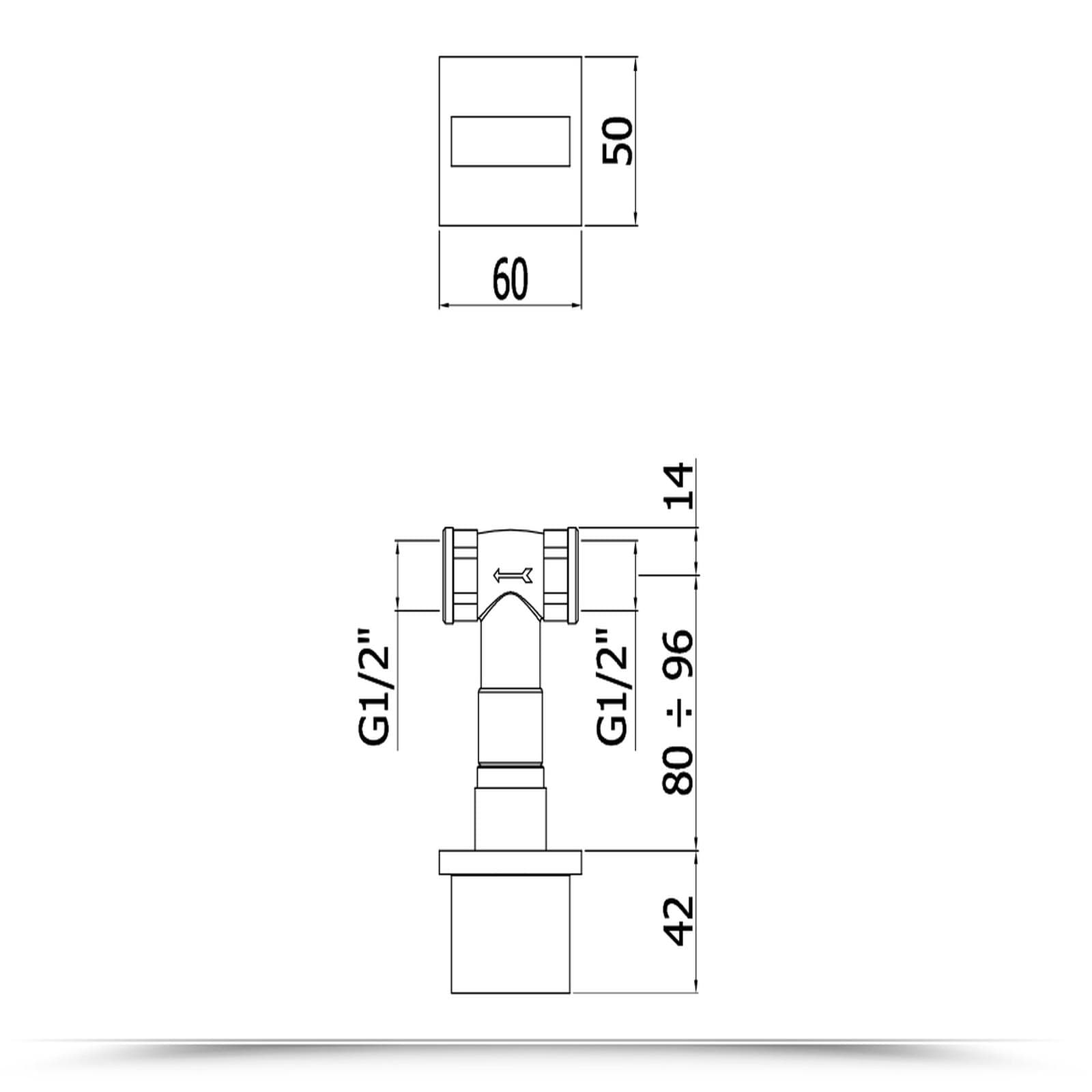Originale rubinetto Paffoni Level design moderno senza bocca di erogazione per acqua fredda