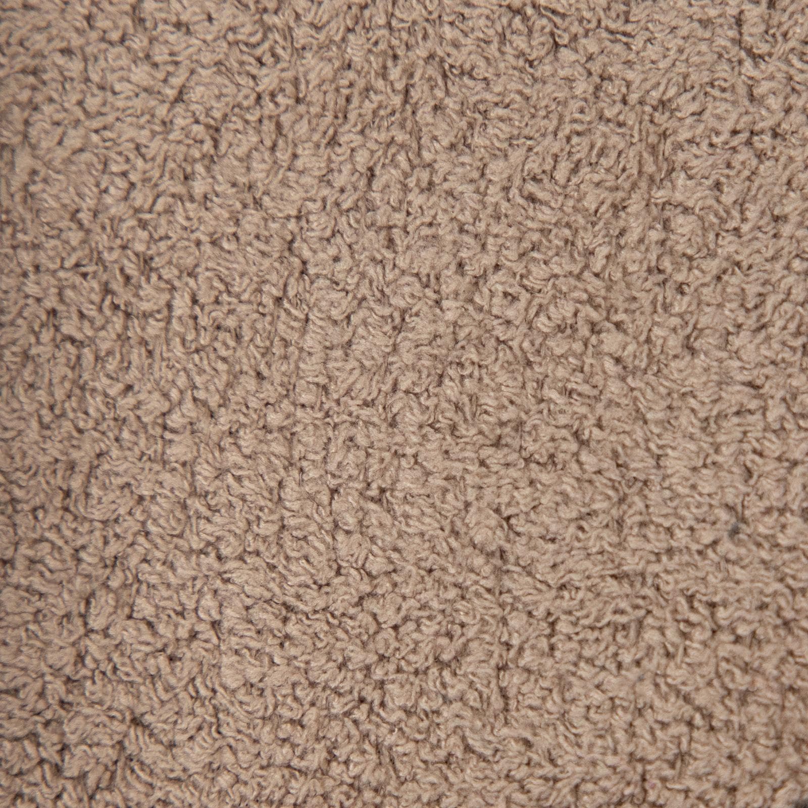 Panca 80x48 cm design ad arco in tessuto micro teddy tortora - Rudy