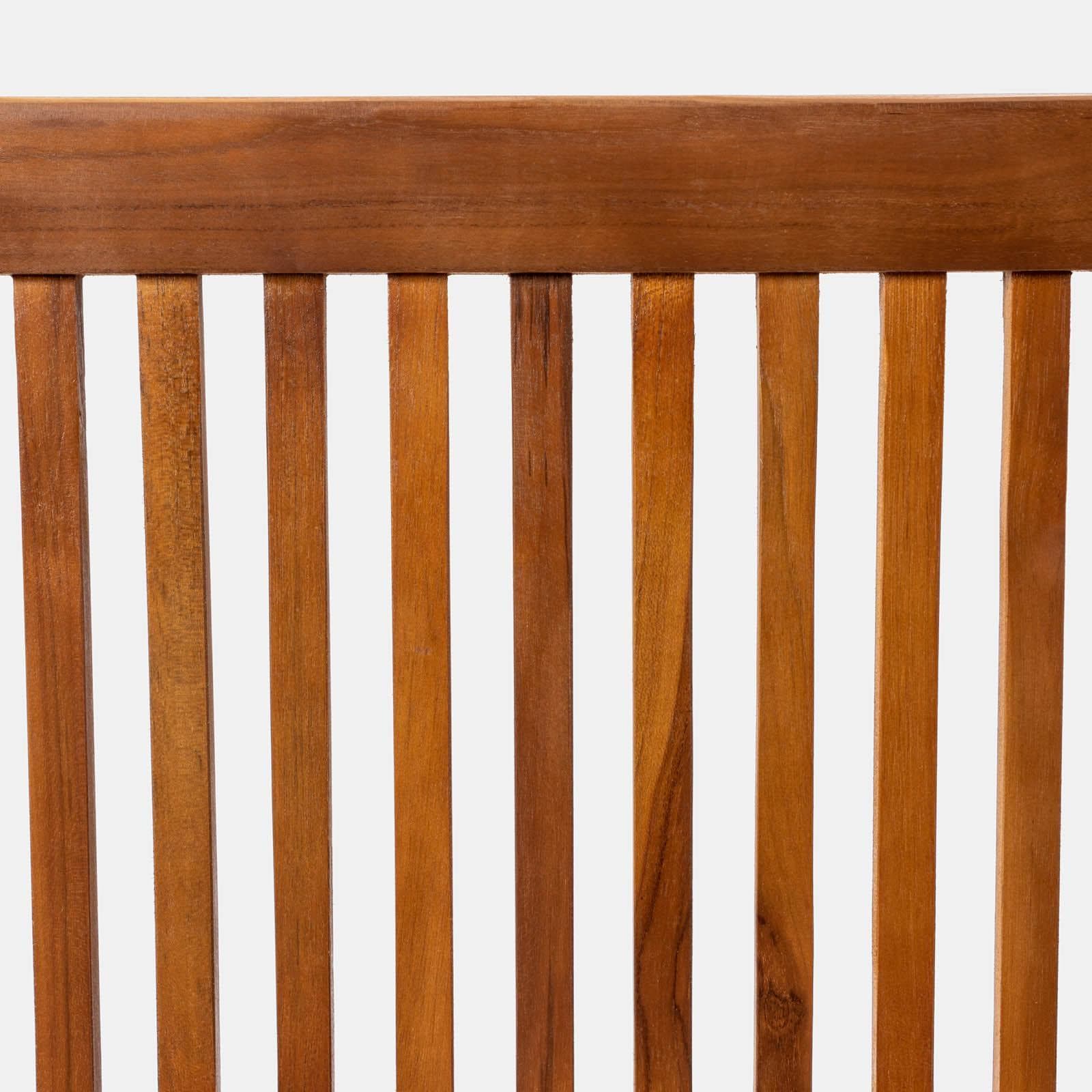 Panchina da giardino 3 posti 150x60 cm in legno teak - Louis