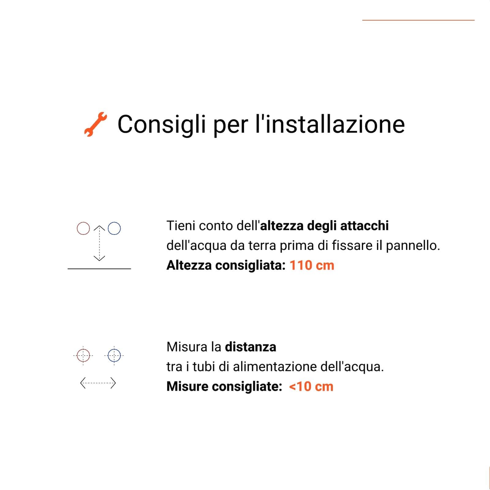 Pannello doccia idromassaggio squadrato in acciaio inox con 150 getti anticalcare - Kansas