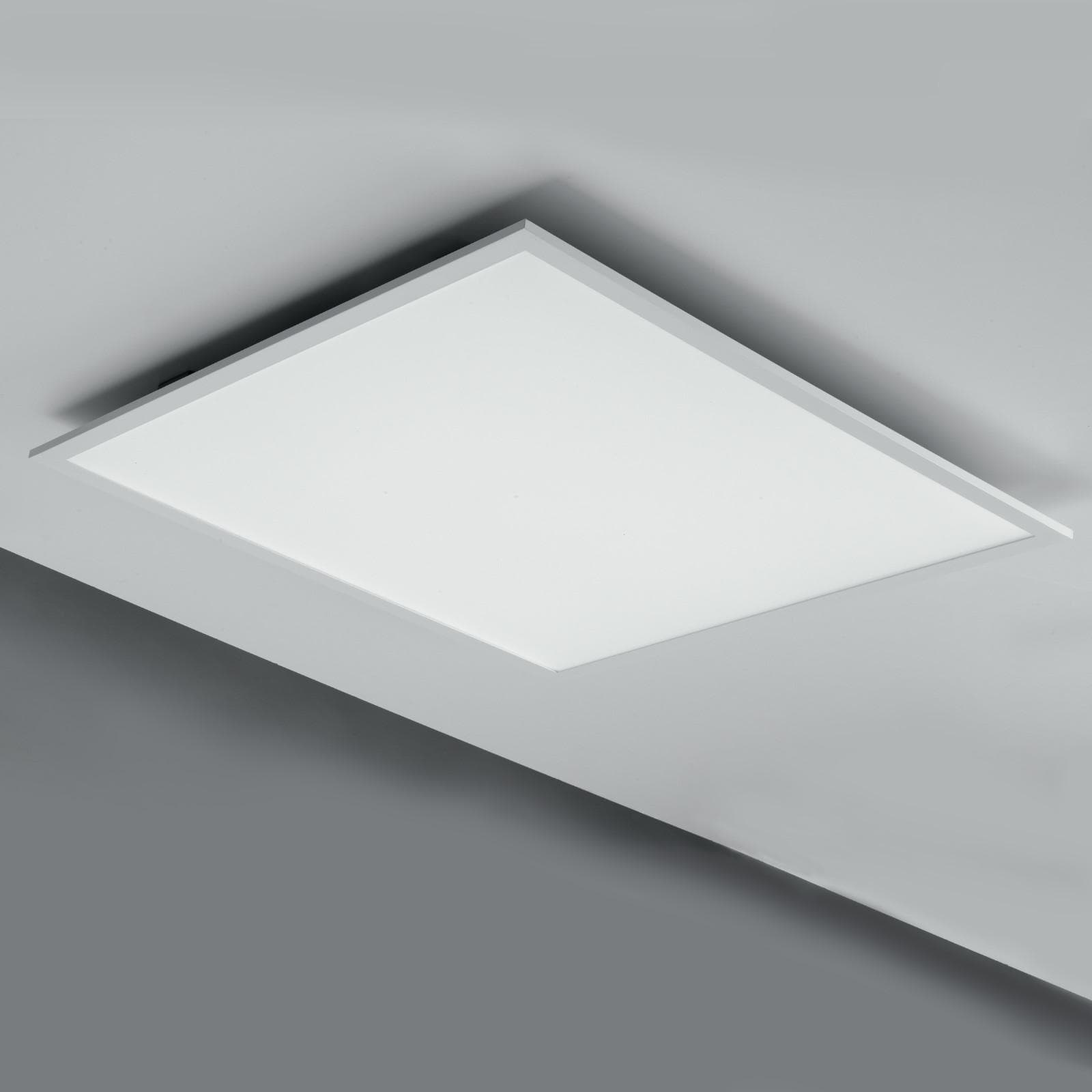 Pannello led con luci rgb 59,5x59,5 cm in alluminio bianco