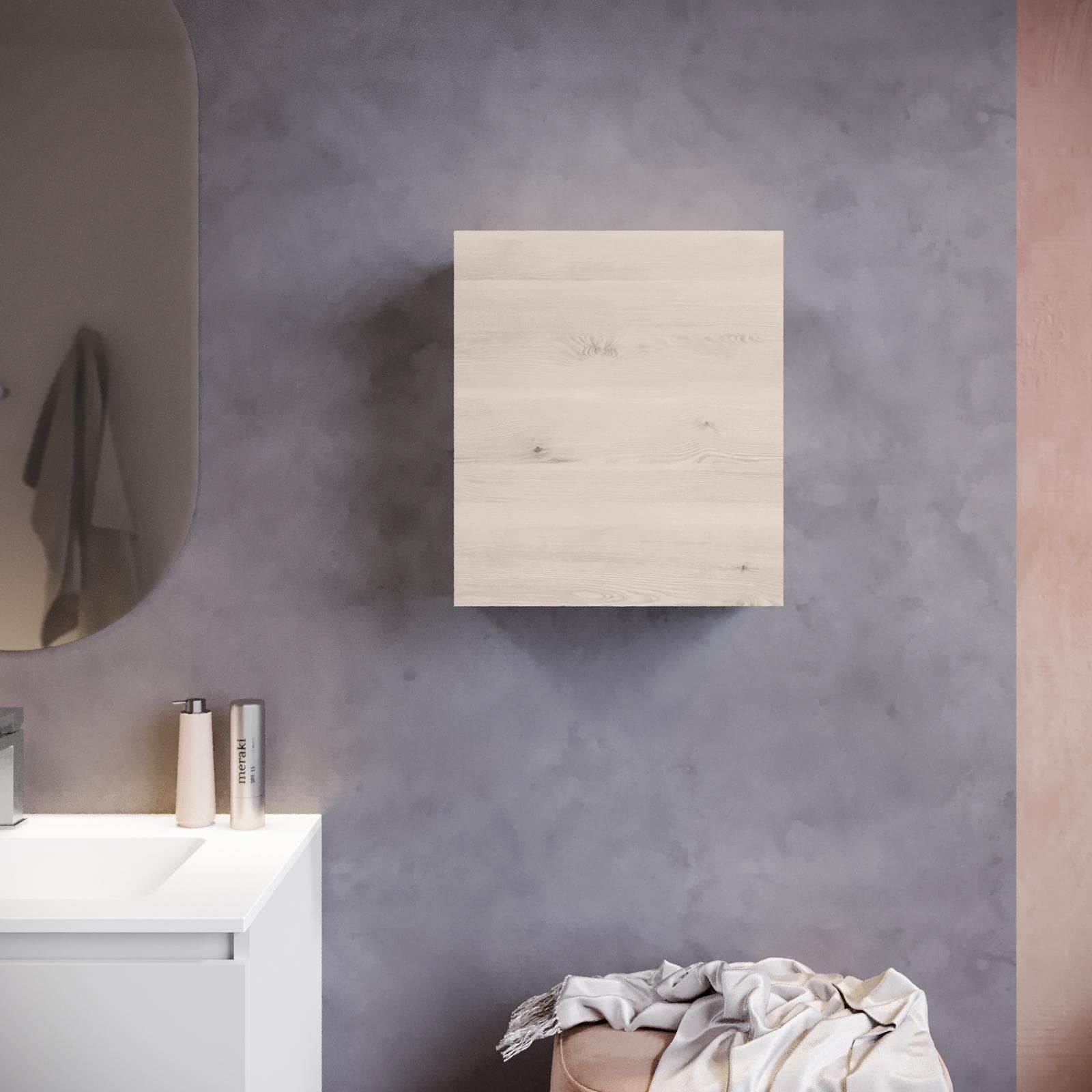 Pensile da bagno sospeso 30x40 h cm rovere atlas - Union