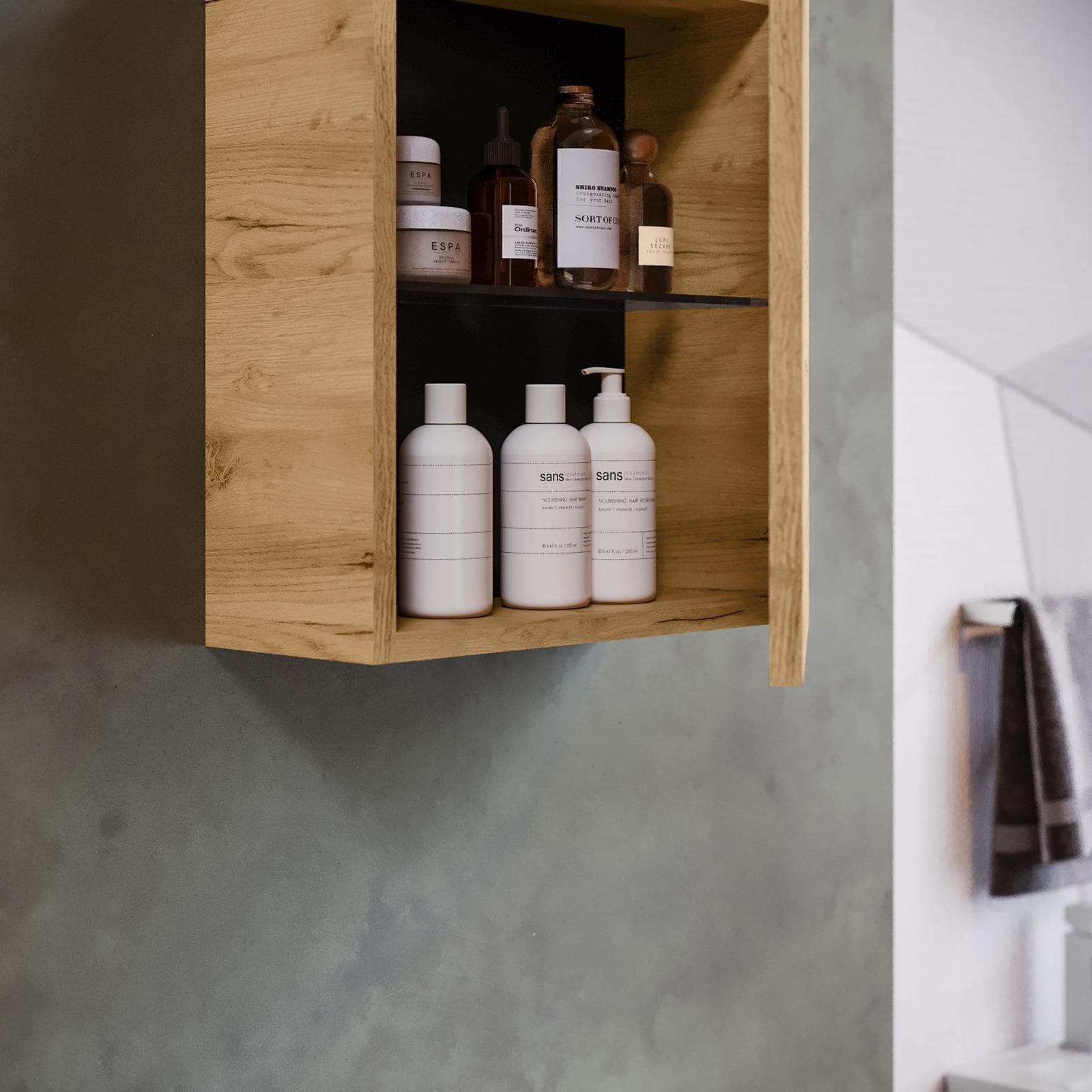 Pensile da bagno sospeso 30x40 h cm rovere africa - Union