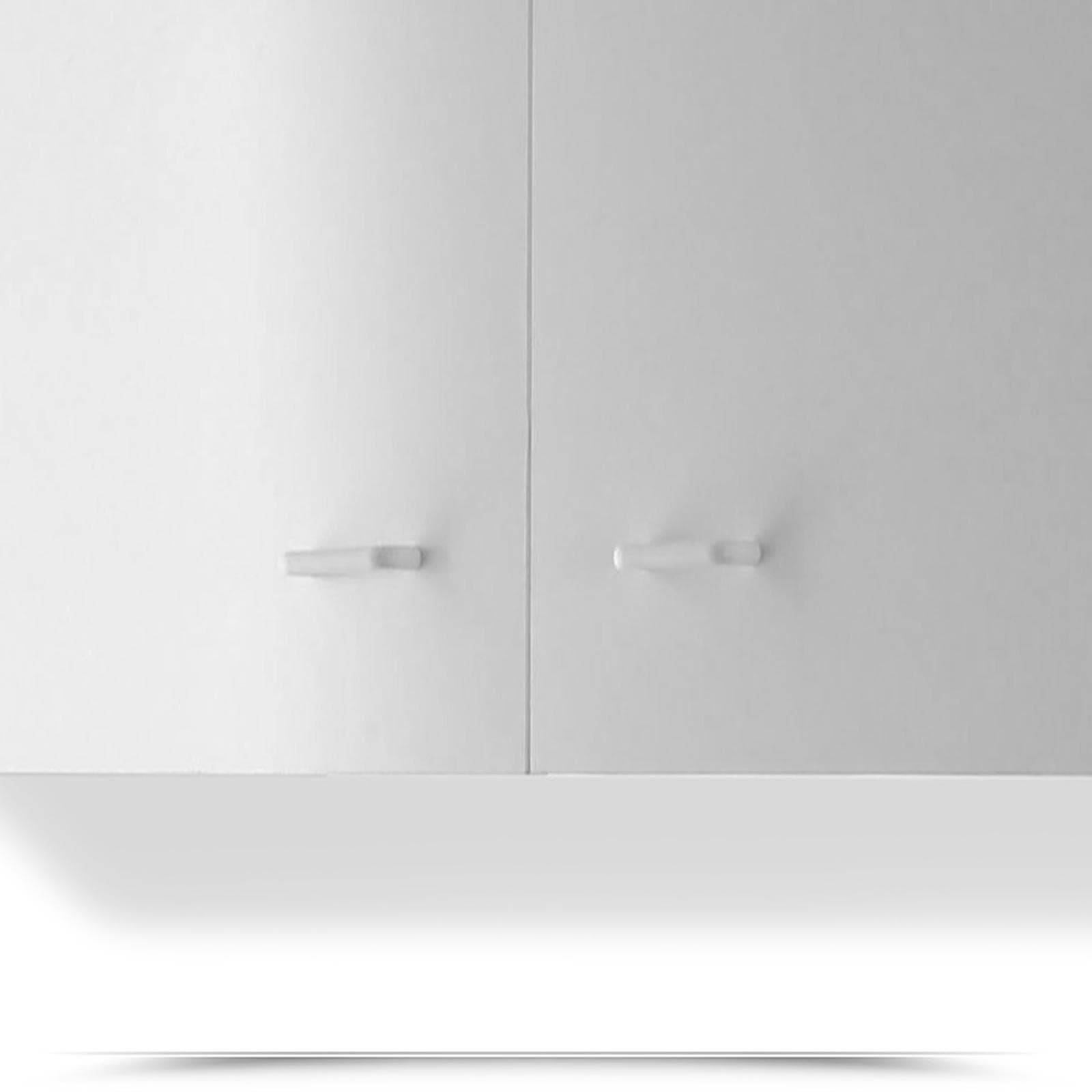 Pensile doppio da cucina 80 cm bianco 2 ante e un ripiano interno