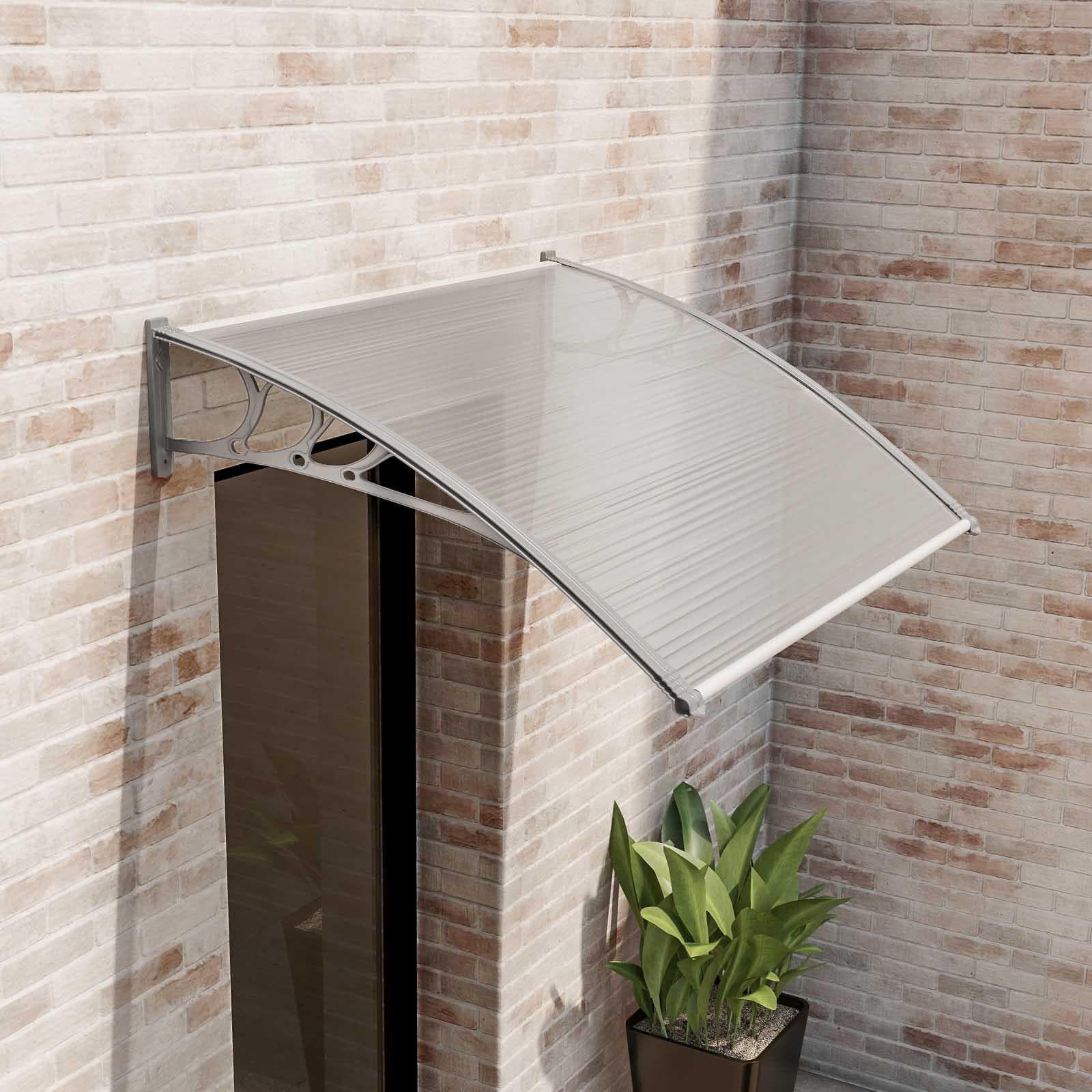 Pensilina 130x100 cm struttura grigia copertura satinata - Sirocco