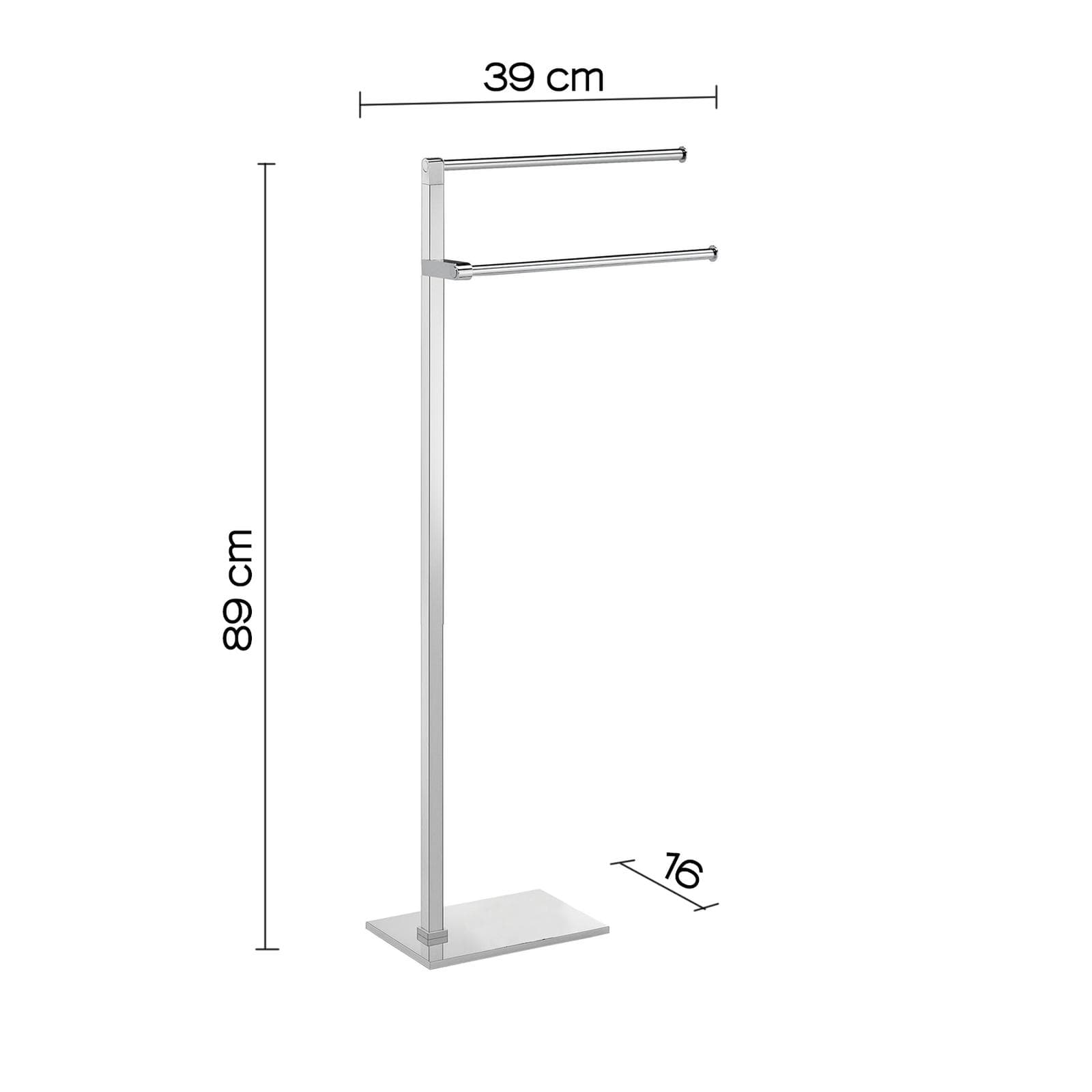 Piantana portasalviette 89h cm in acciaio inox e cromall cromo - Maine di Gedy