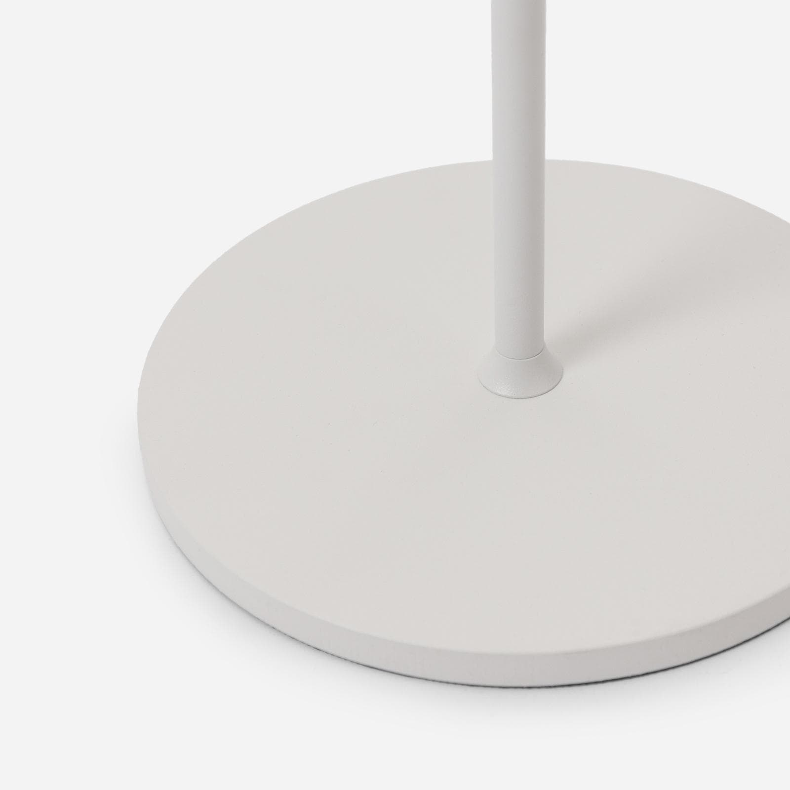 Piantana touch a LED in alluminio bianco con altezza regolabile e paralume plissettato - Topic